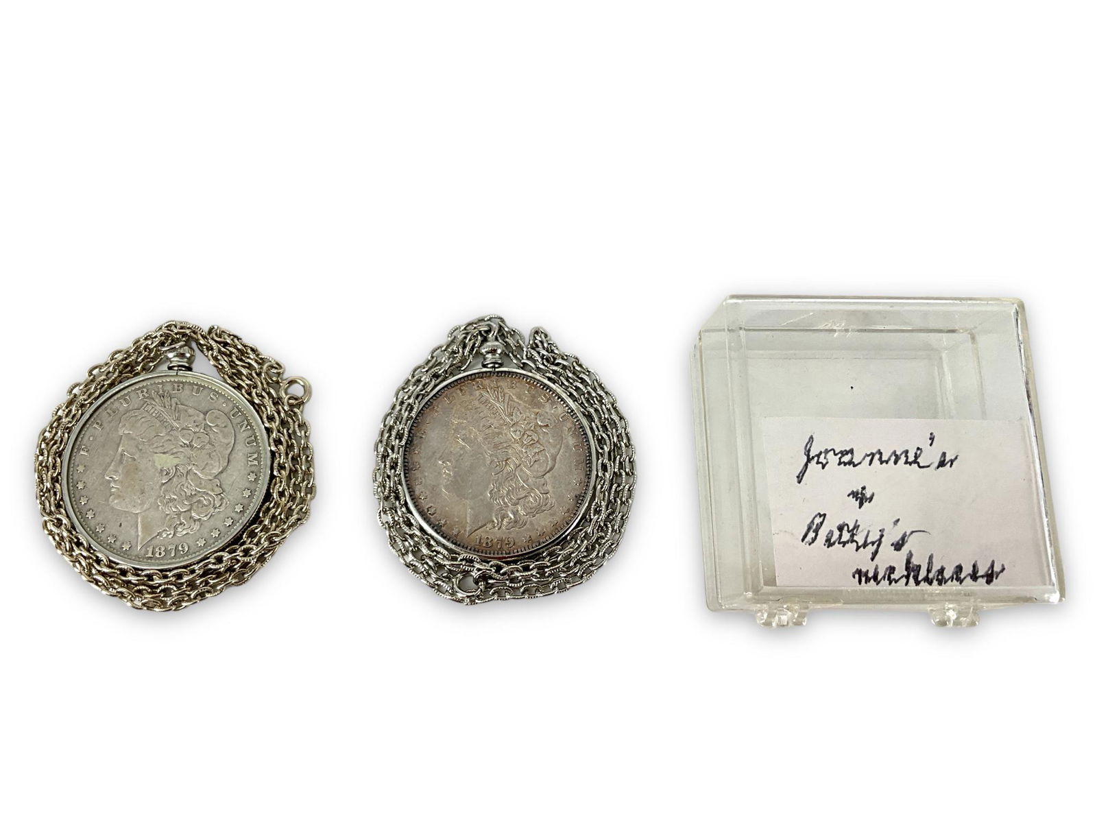 Two Coin Pendants on Chains (1 of 6)