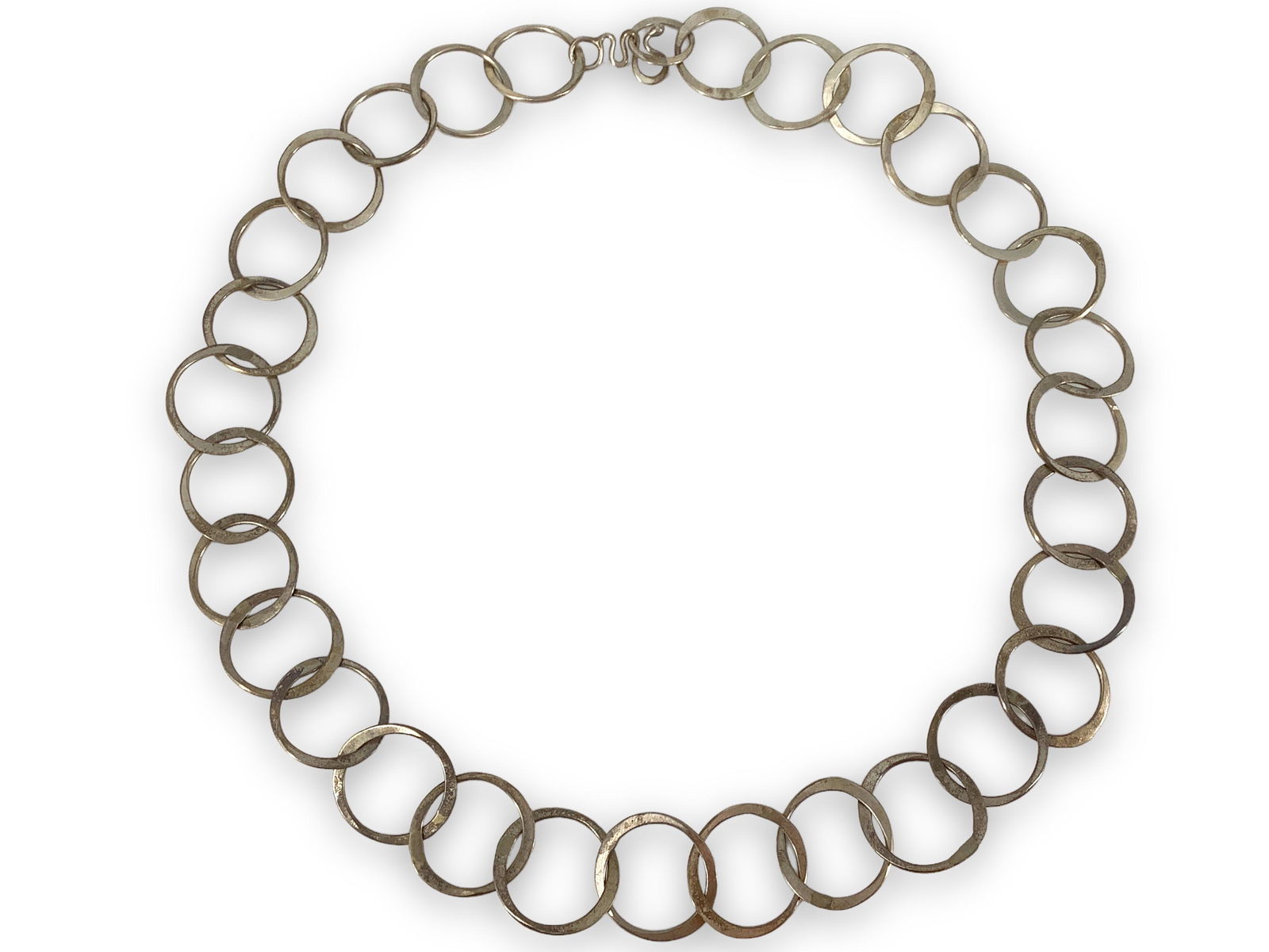 Modern Sterling Silver Ringlets Statement Necklace (1 of 4)