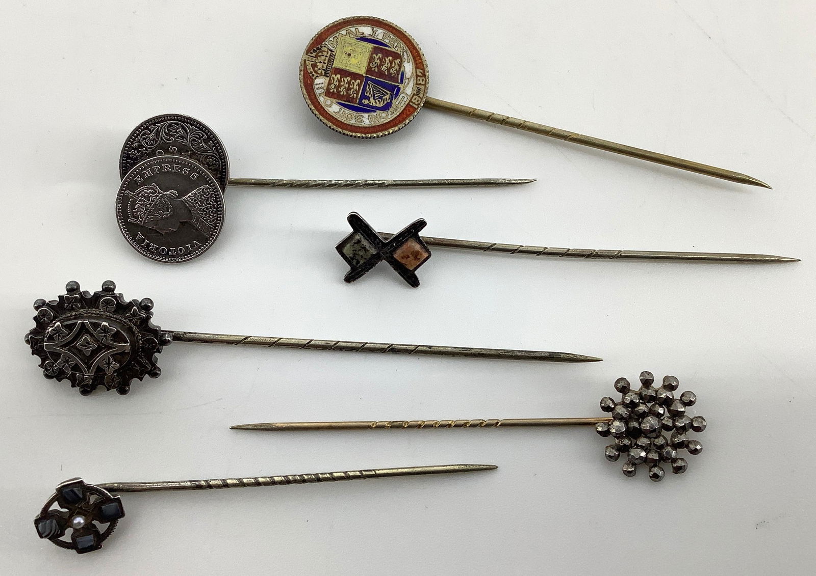 Six Antique Stick Pins (1 of 6)