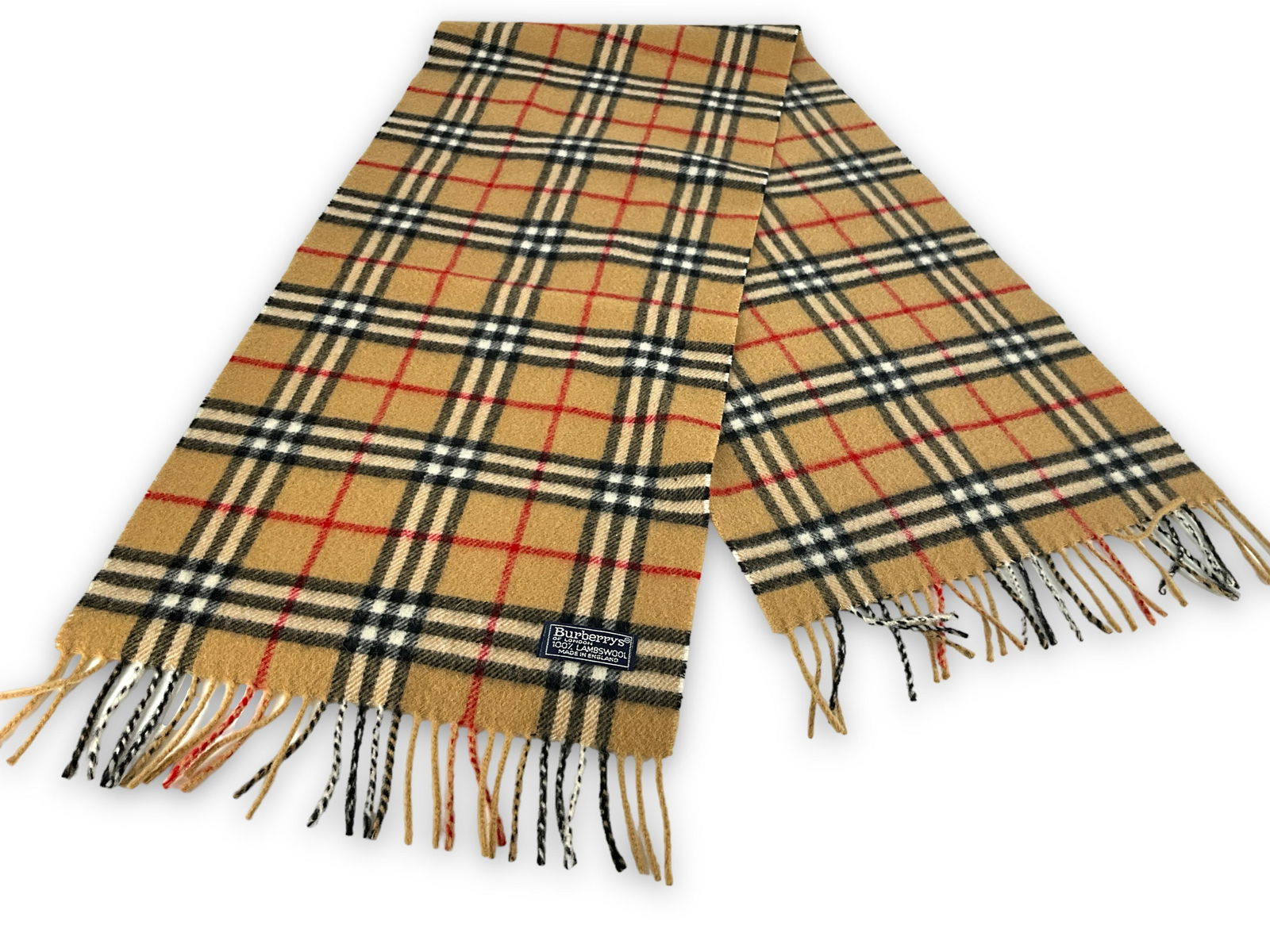 Lambs Wool Burberry Scarf (1 of 6)