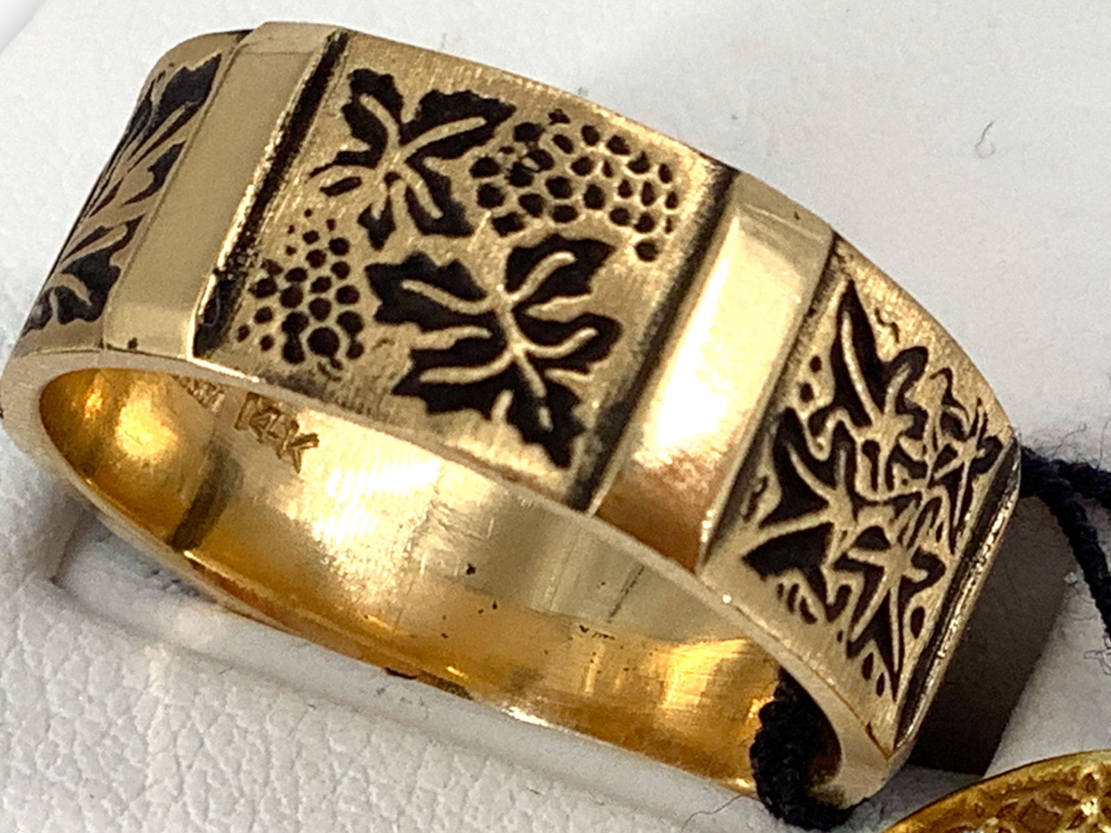 Unique Vintage 14kt Yellow Gold Orange Blossom Ring (1 of 4)
