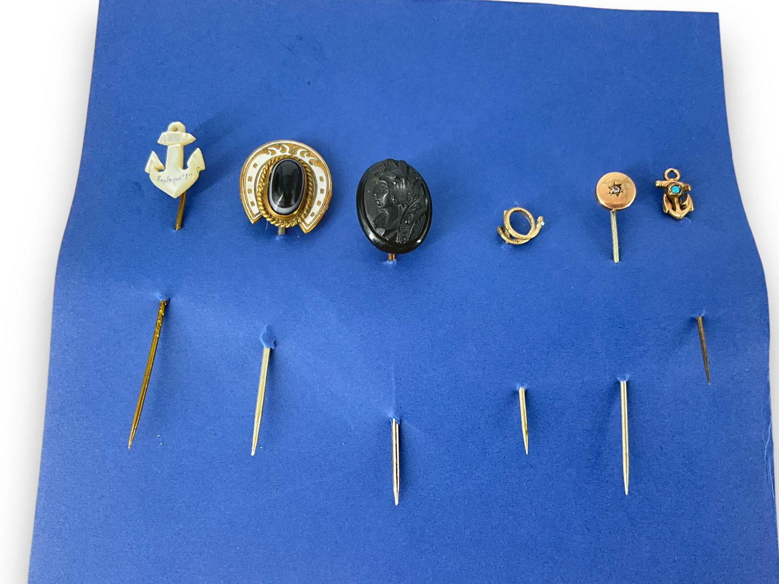 Six Antique - Vintage Stick Pins (1 of 4)