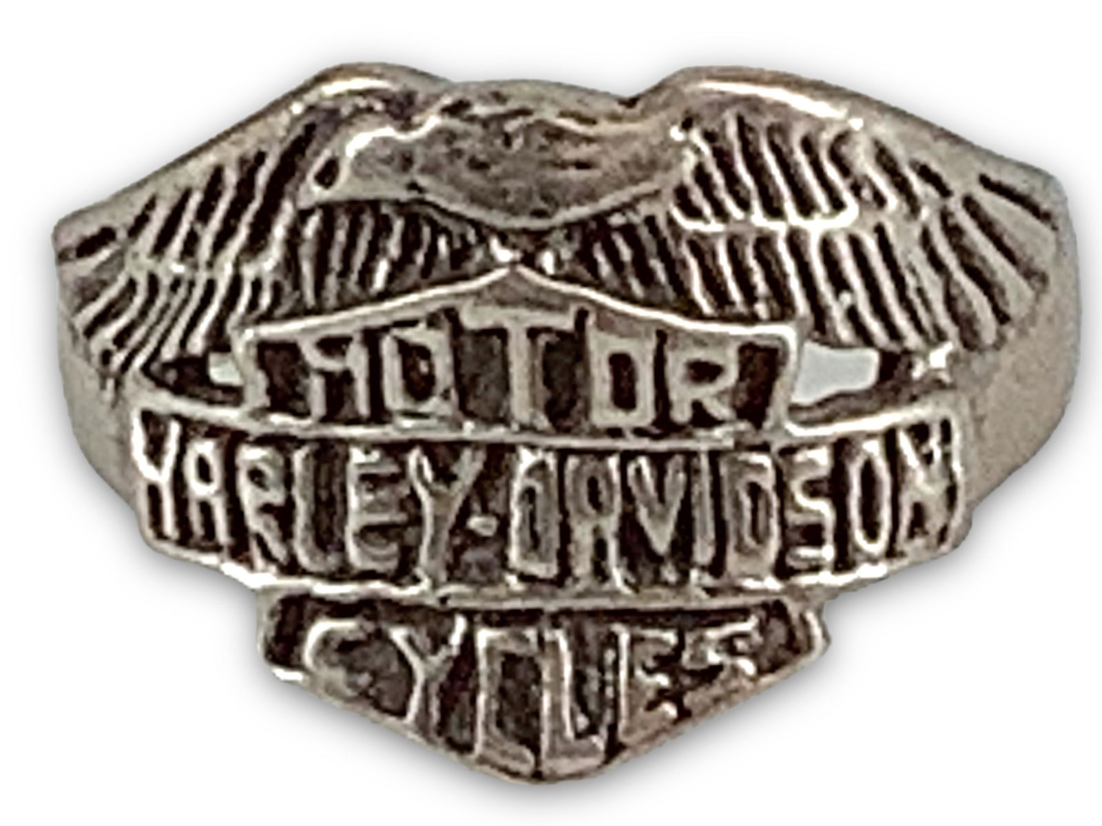 Sterling "Harley Davidson Motor Cycles" Ring (1 of 3)