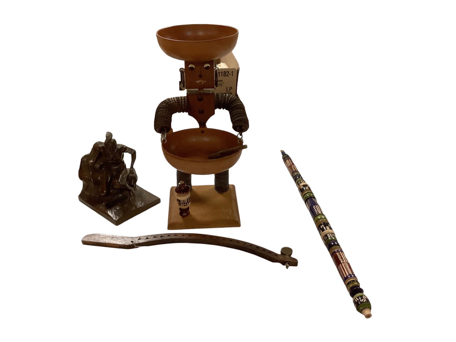 Bottle Cap Folk Art & Native American Statue (1 of 1)