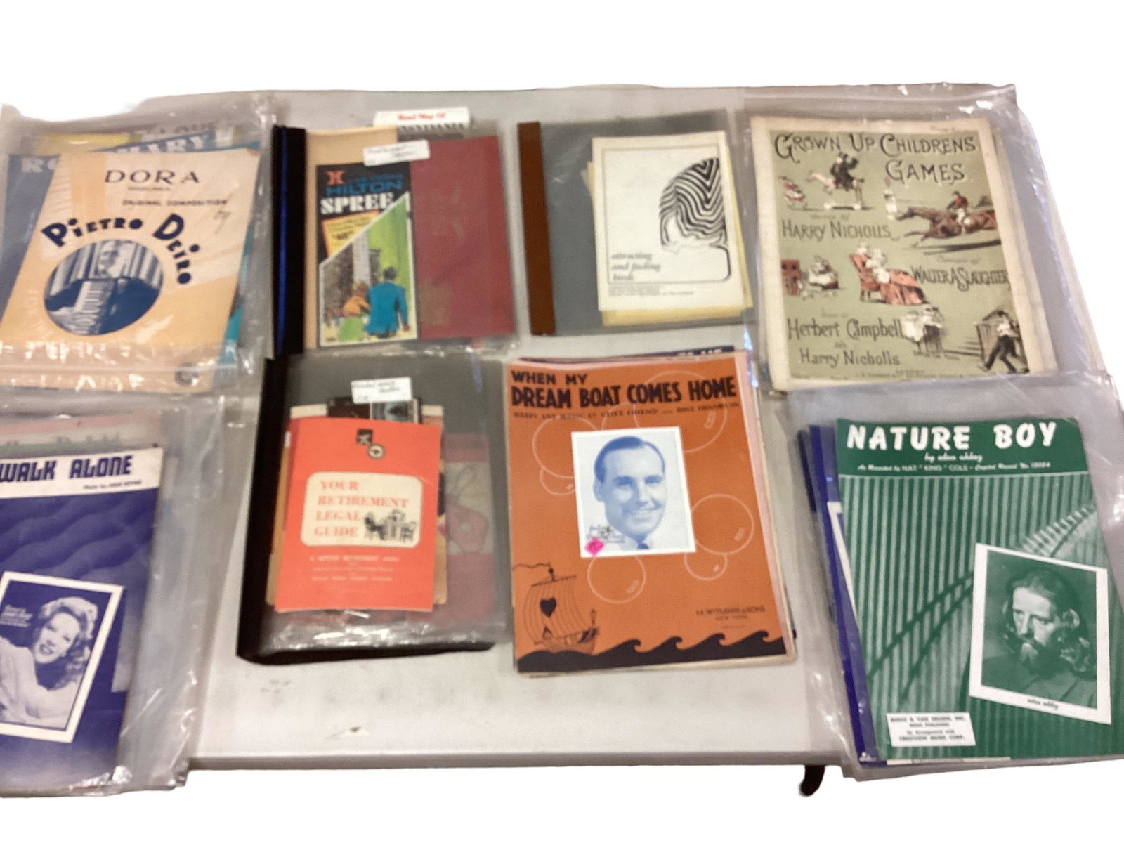 Ephemera: Ephemera Sheet Music, Alcohol Mixing Guides, Restaurant