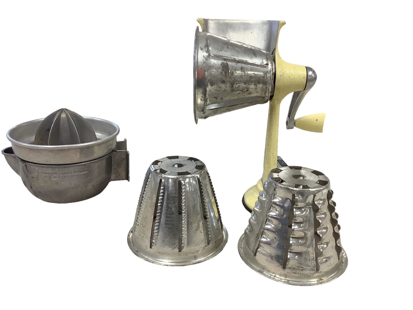 Vintage Dazey Salad Grater & Central States Juicer: Vintage Dazey Salad Grater & Central States Juicer Metal grinder has 3 different graters