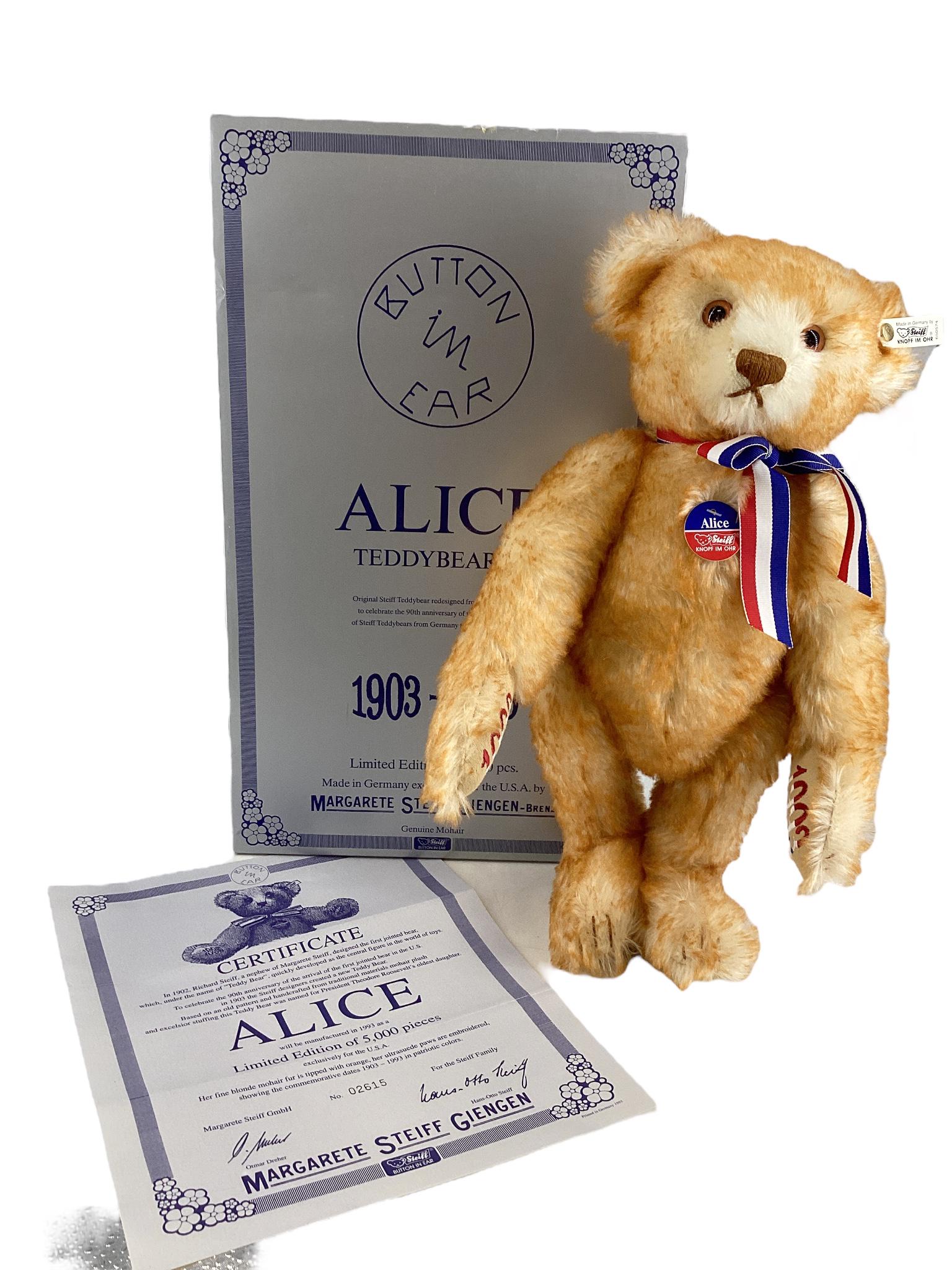 Steiff ìAliceî Teddy Bear 42 Reproduction (1 of 3)