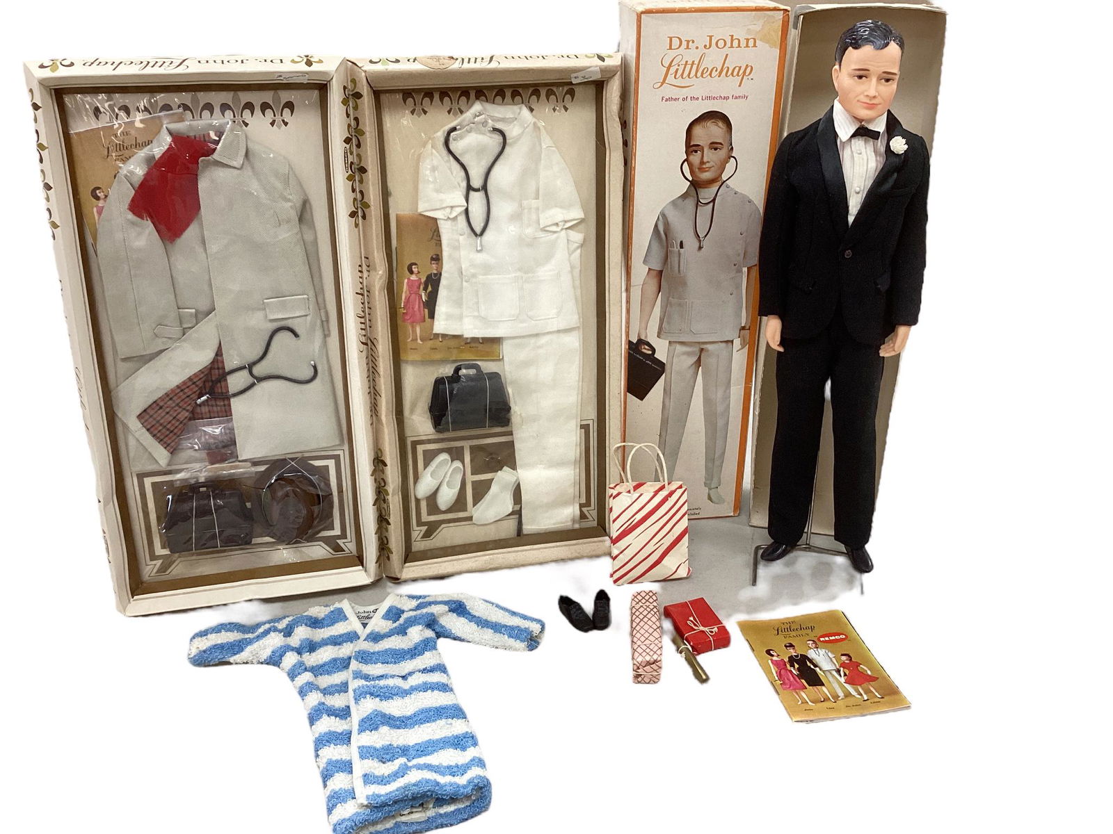 Dr. John Littlechap Doll with Box, 2 Outfits in Packages (1 of 5)