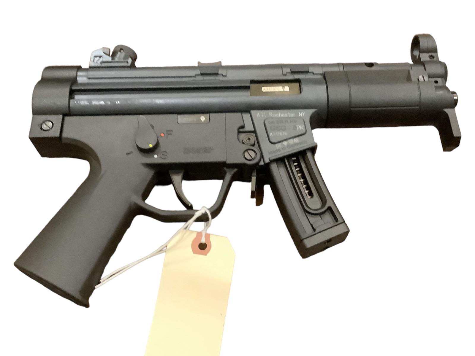 GSG (German Sport Guns) ATI Model 5PK .22LR HV Caliber Semi-auto Pistol SN: A317976: GSG (German Sport Guns) ATI Model 5PK .22LR HV Caliber Semi-auto Pistol SN: A317976 including 1 magazine and hard case. Be aware of additional charges as shipping restrictions require all handguns to 