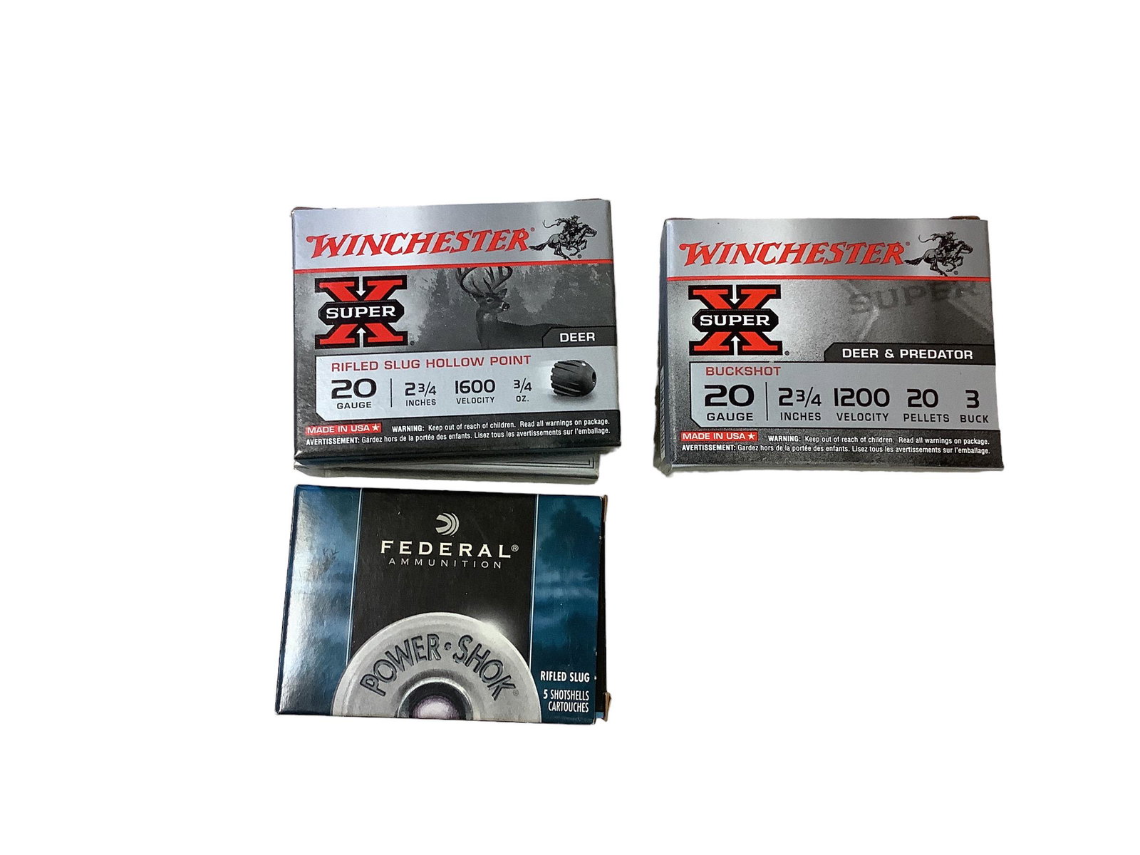 Lot of Ammo: Lot of Ammo (10) Winchester Caliber, (25) 20 Gauge Buckshot Restrictions for shipping ammo vary by state. Only bid on this lot if it is legal to ship to your state. Some states prohibit shipping of am