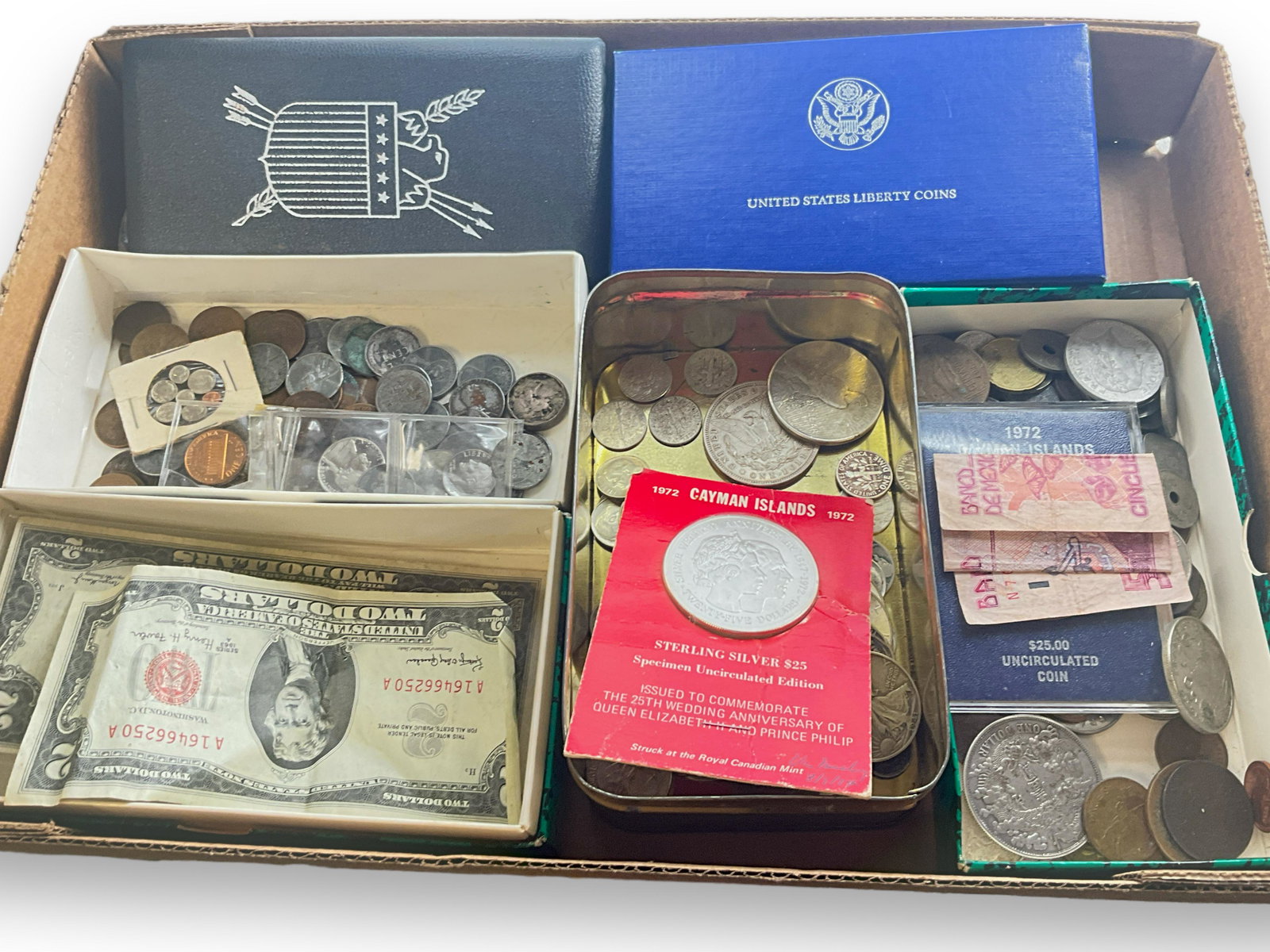U.S. and Foreign Coins + Currency and Medals (1 of 7)