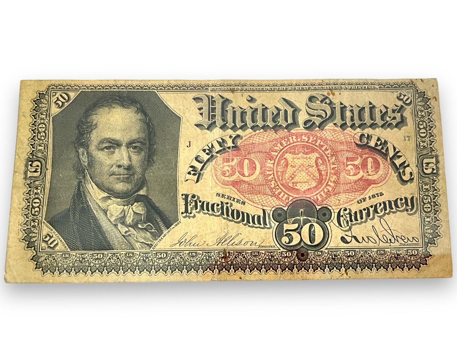 U.S. Fifty Cent Fractional Currency Note (1 of 3)