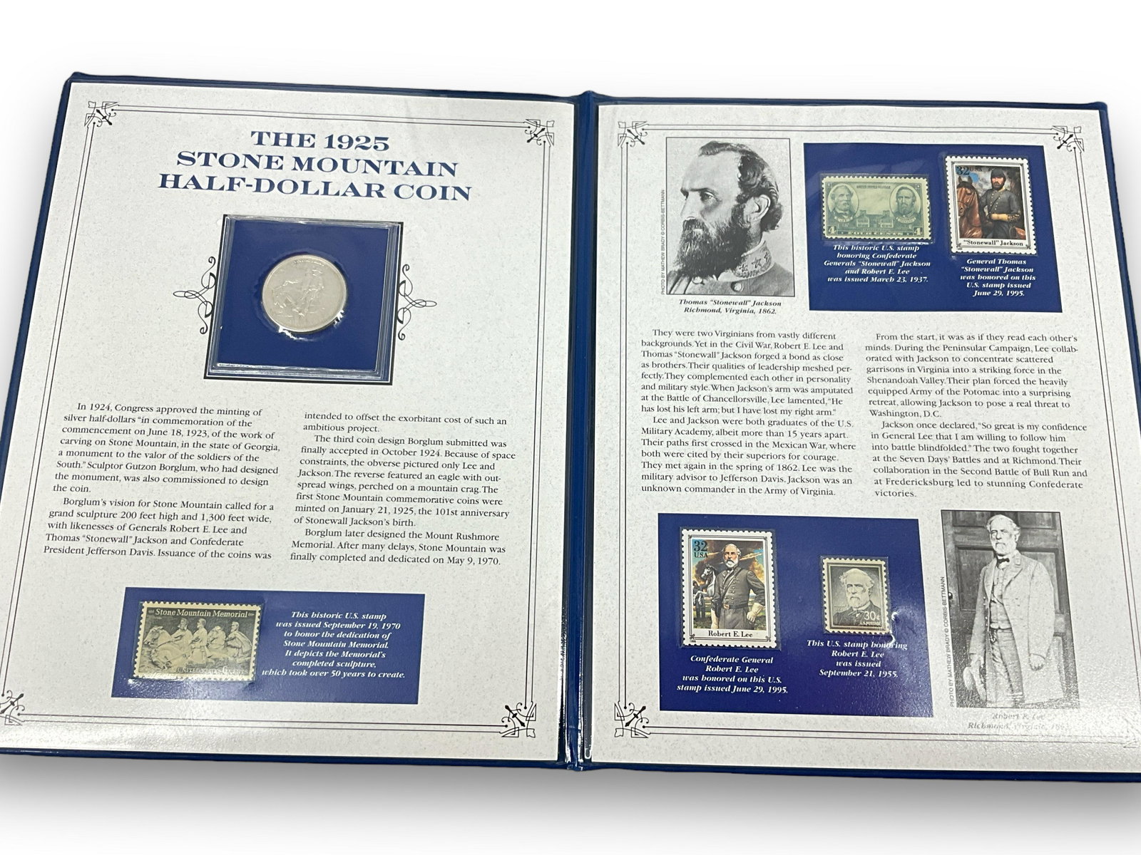 The 1925 Stone Mountain Half Dollar - Postal Commemorative Society Album (1 of 7)