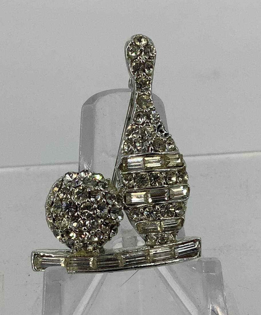 Vintage Rhinestone Bowling Pin (1 of 3)