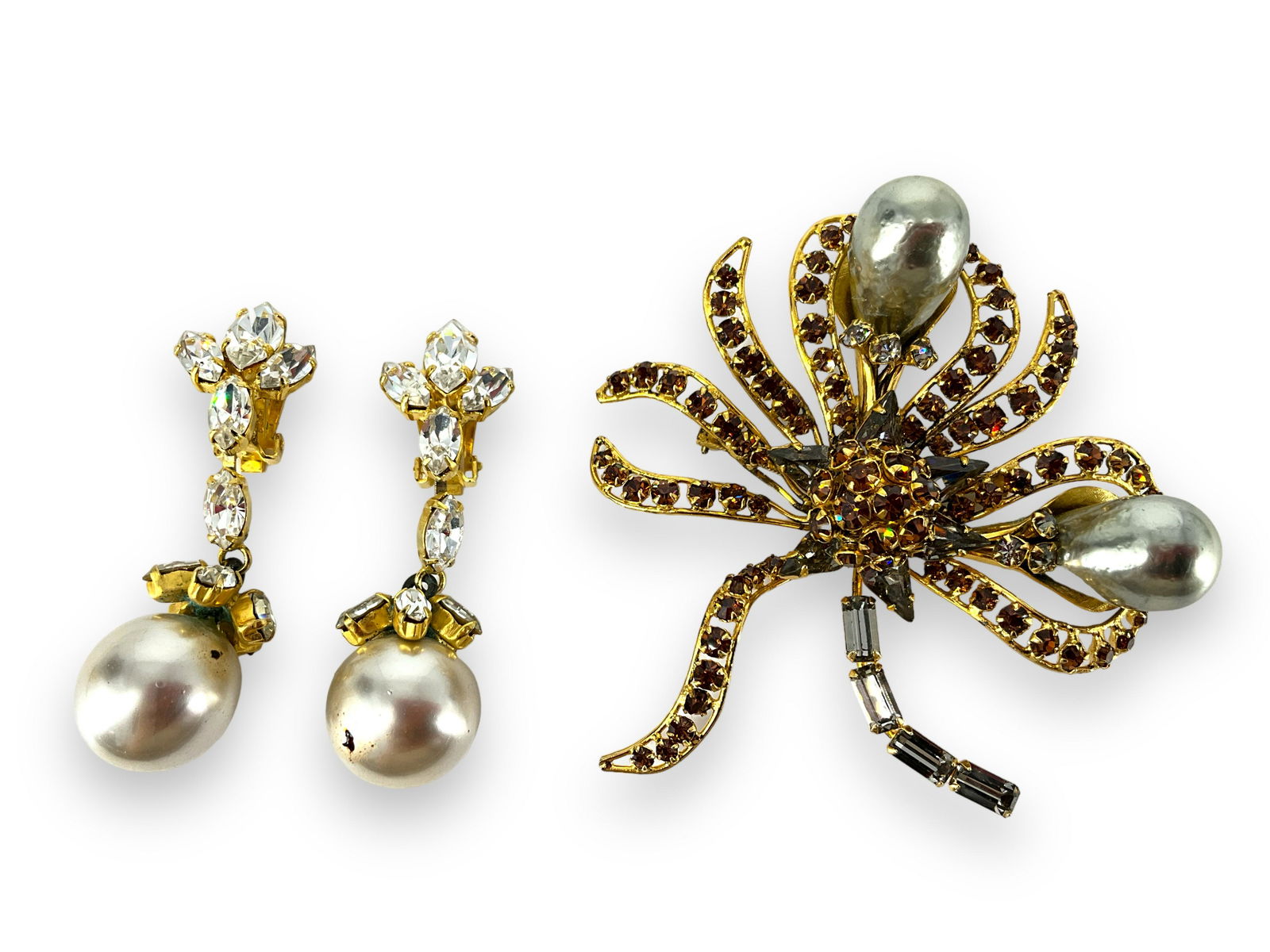 Gorgeous Brooch and Earrings from îSchreiner New Yorkî (1 of 5)