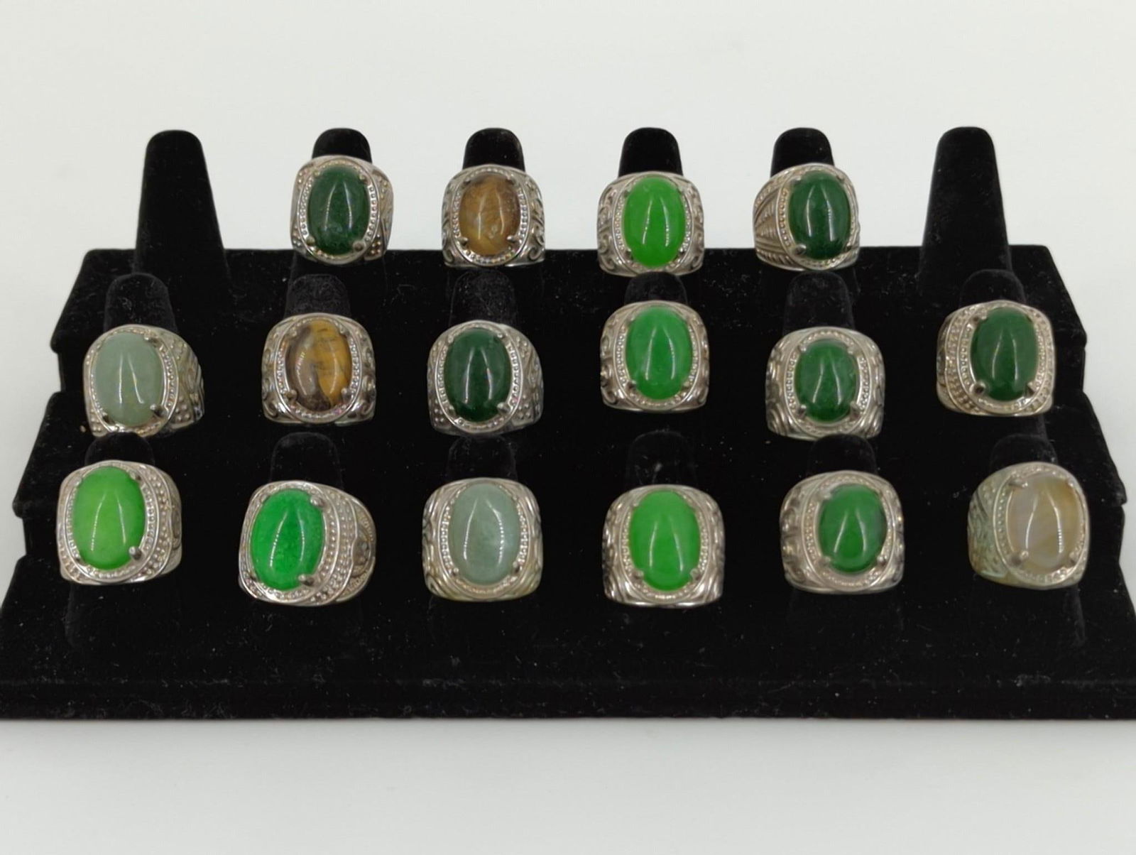 Assorted Rings with Stone Cabochons (1 of 4)