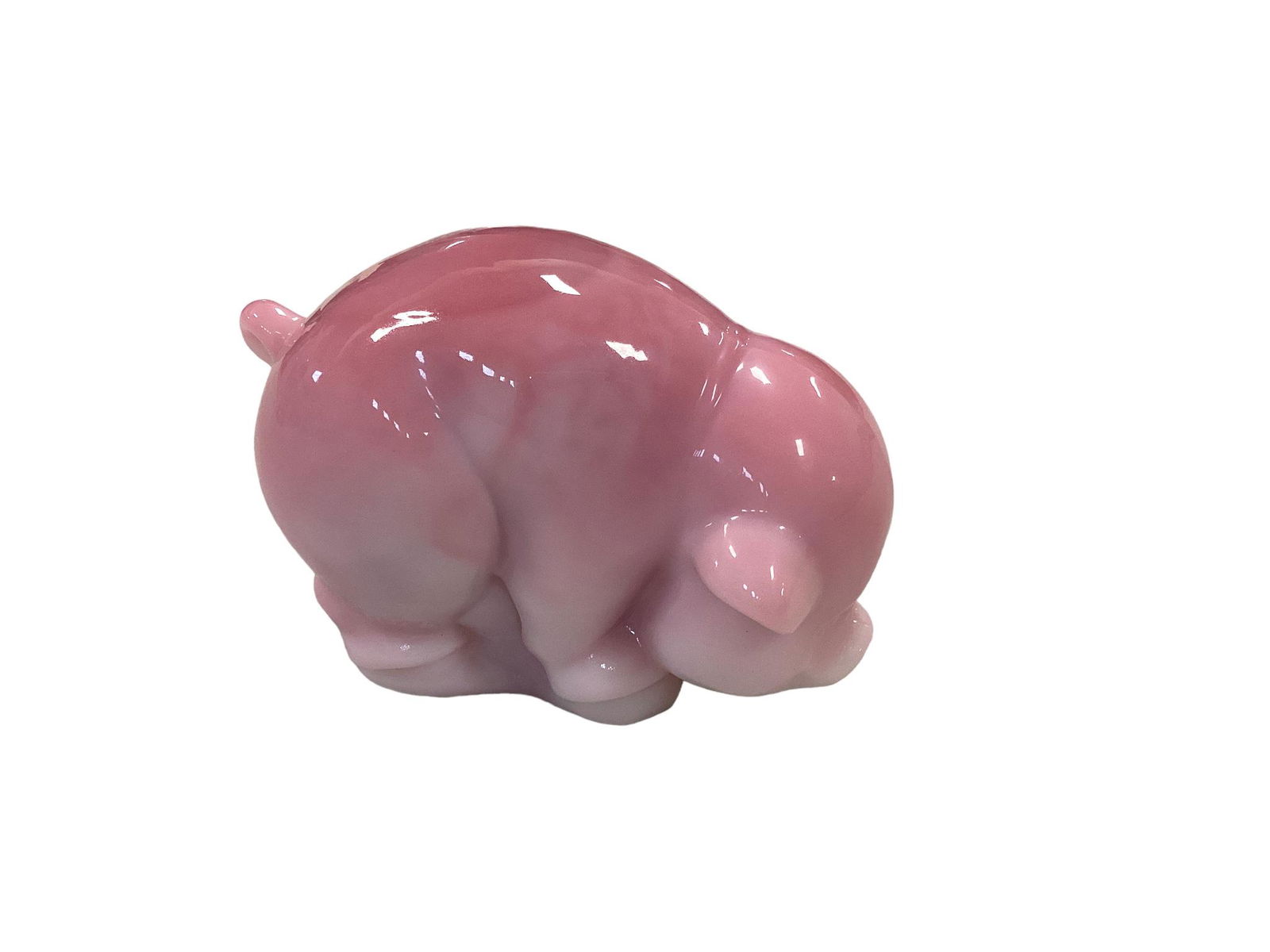 Heisey by Fenton Rosalene Pig (1 of 1)