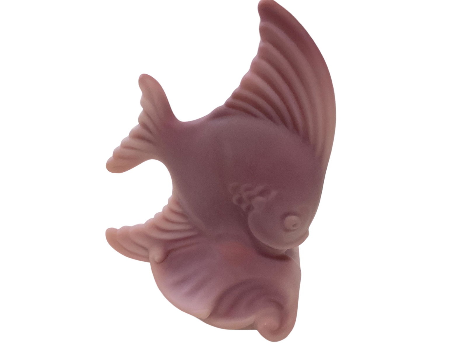 Heisey by Fenton Plumstone Fish Frosted Bookend (1 of 1)