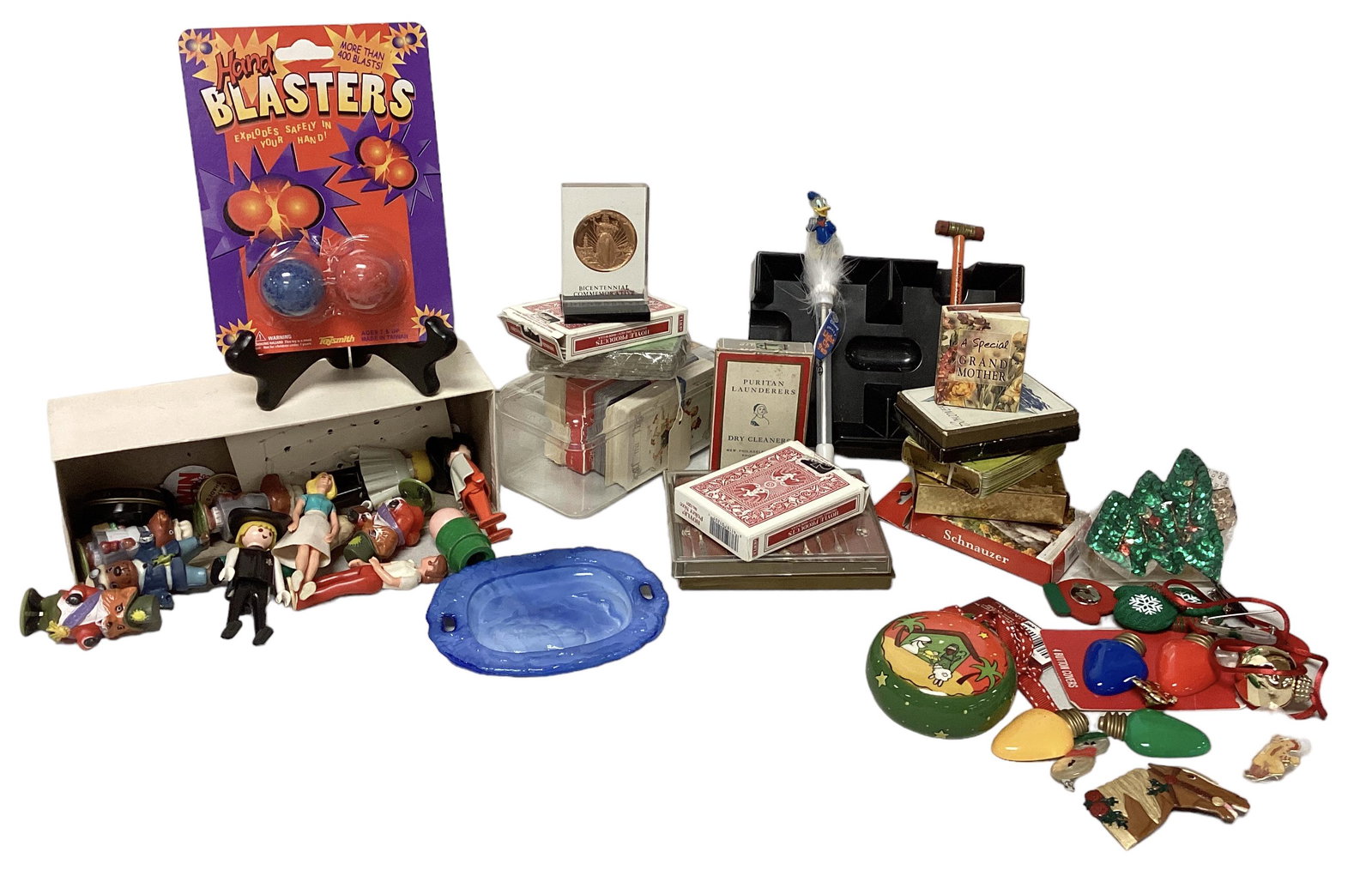 Toys and More: Toys and More Lot includes vintage toys, playing cards, vintage Christmas items & MORE!!!!!!
