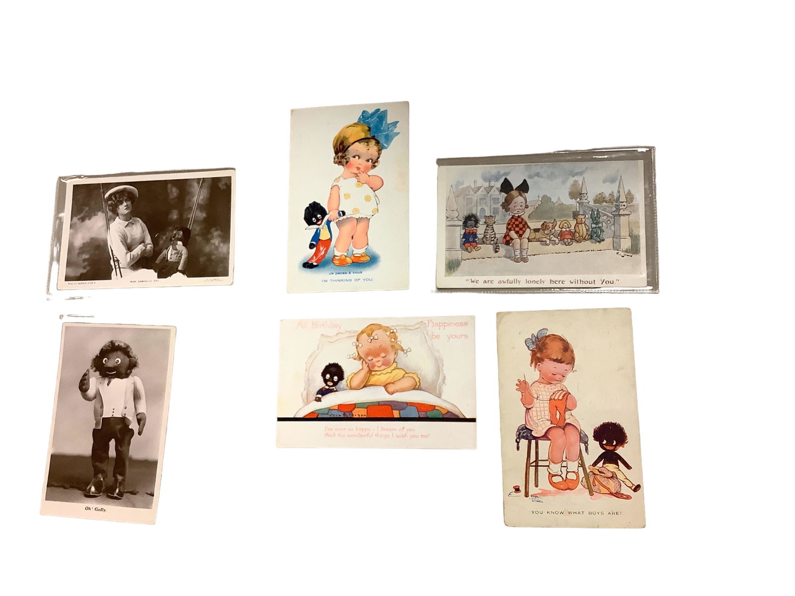 (6) Golliwog Postcards (1 of 1)