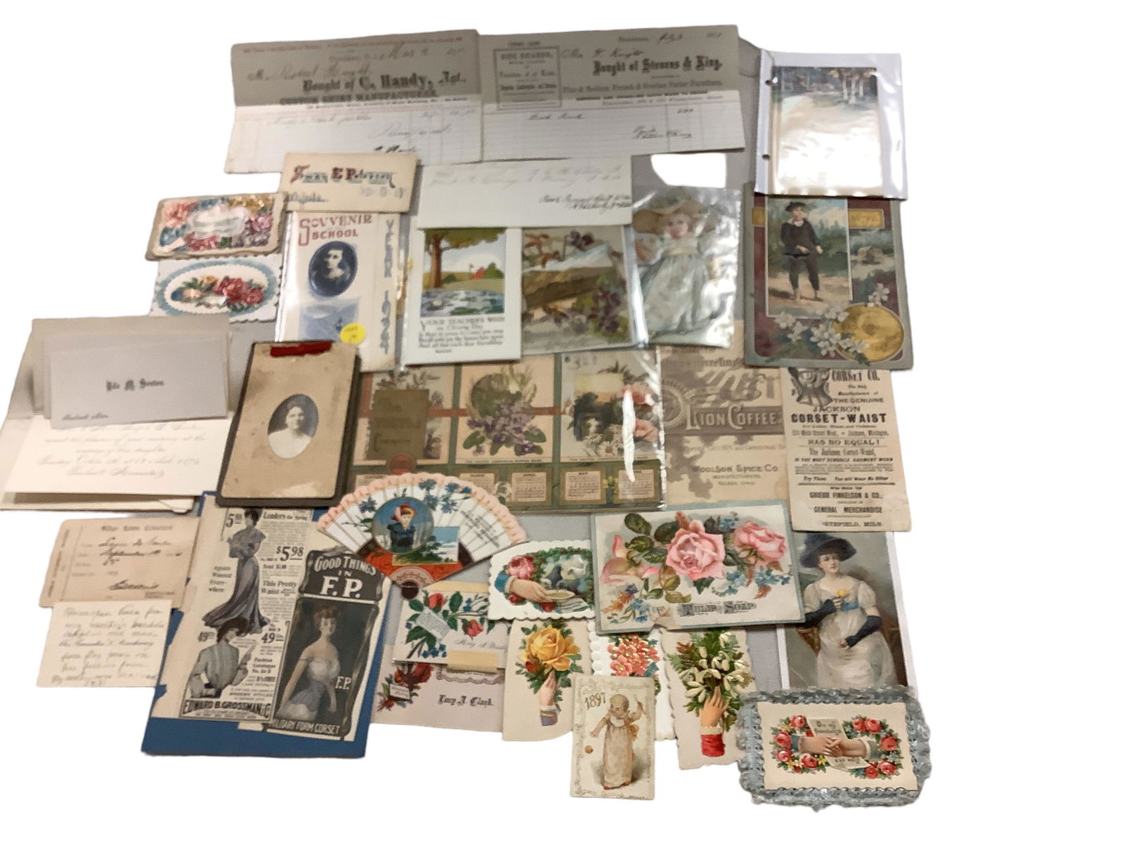 Large Assortment of Ephemera from 1866 - 1927 (1 of 2)