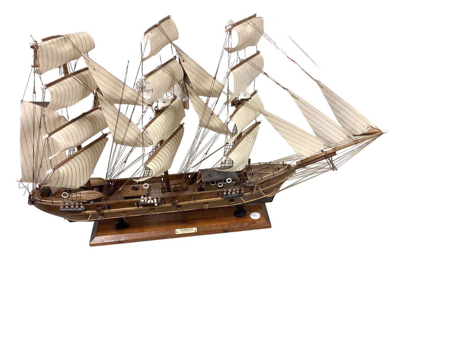 Ship Model: Ship Model Ship Fragata Siglo XVIII. 35îW X 24î H