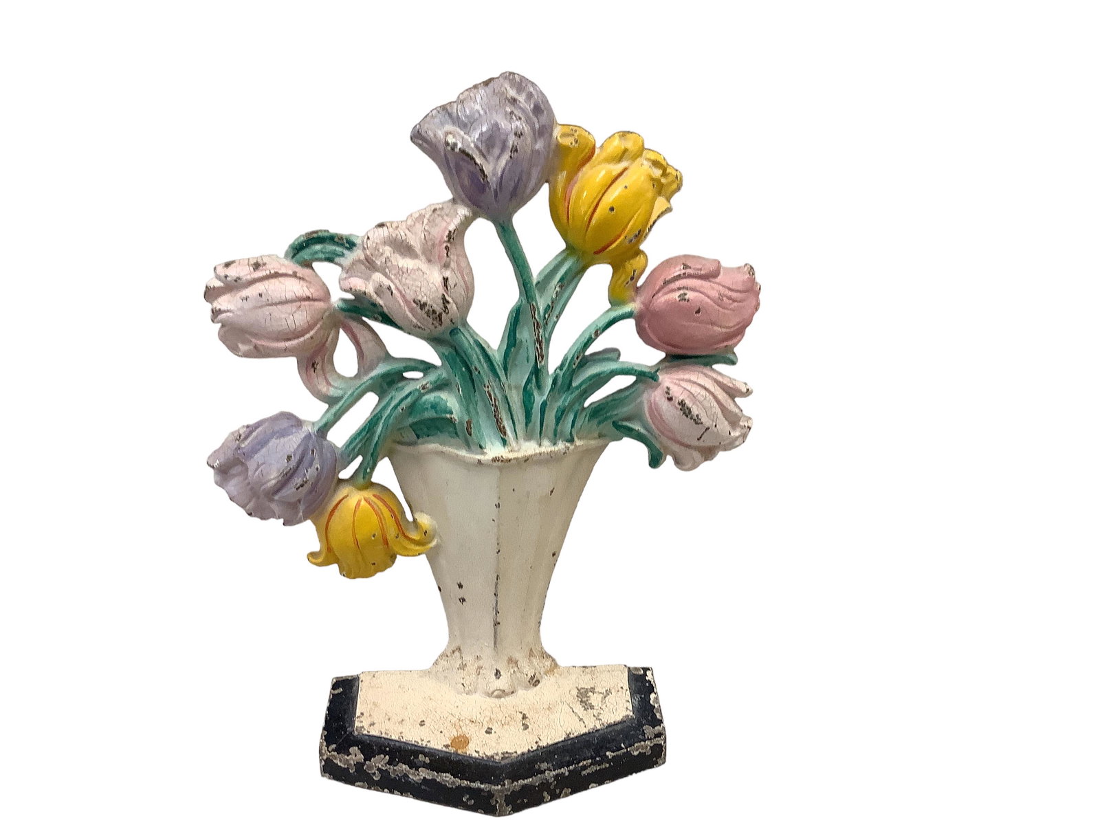 Tulip Cast Iron Doorstop: Tulip Cast Iron Doorstop 10î H.