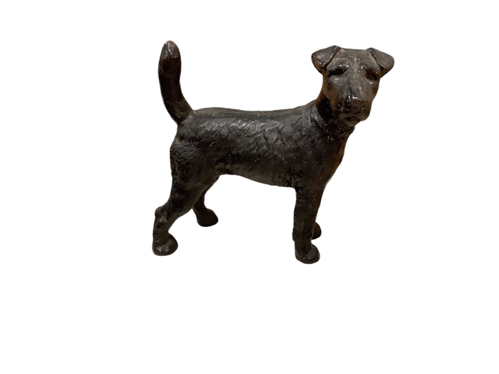 Black Metal Dog Door Stop: Black Metal Dog Door Stop 7.5î x 8î H.