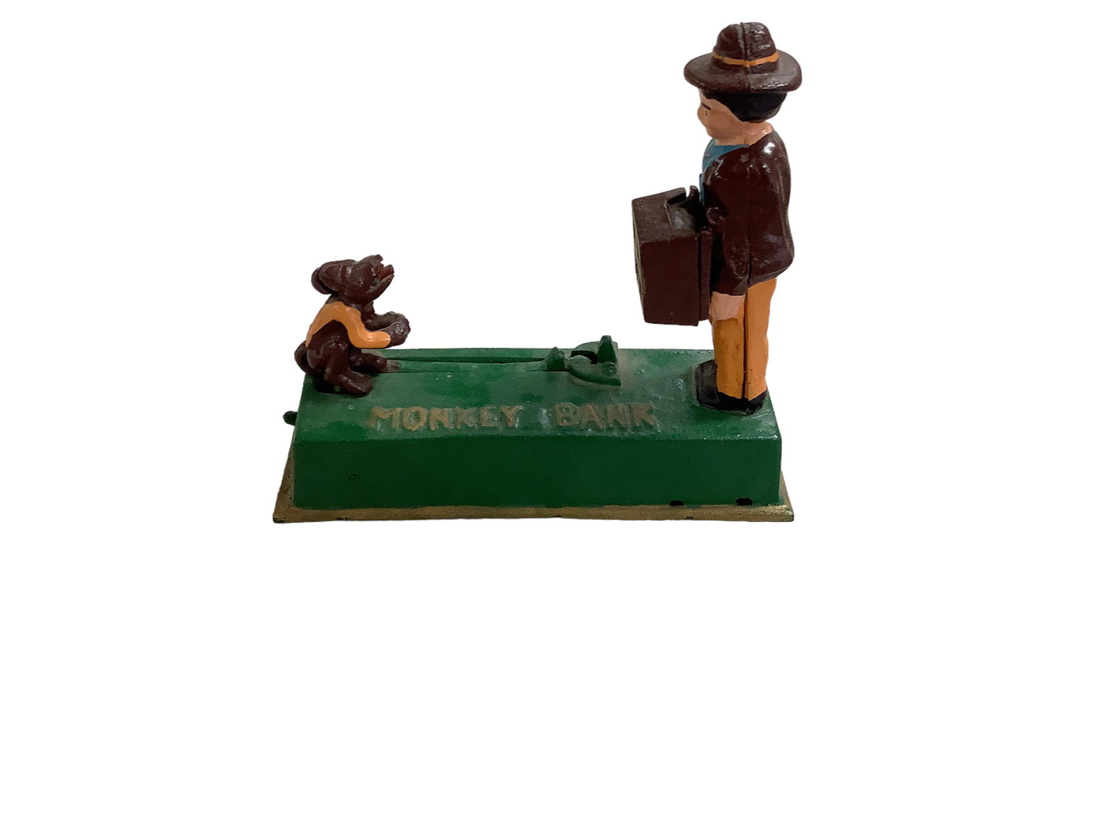 Reproduction Metal Bank: Reproduction Metal Bank Monkey Bank.7î x 8î