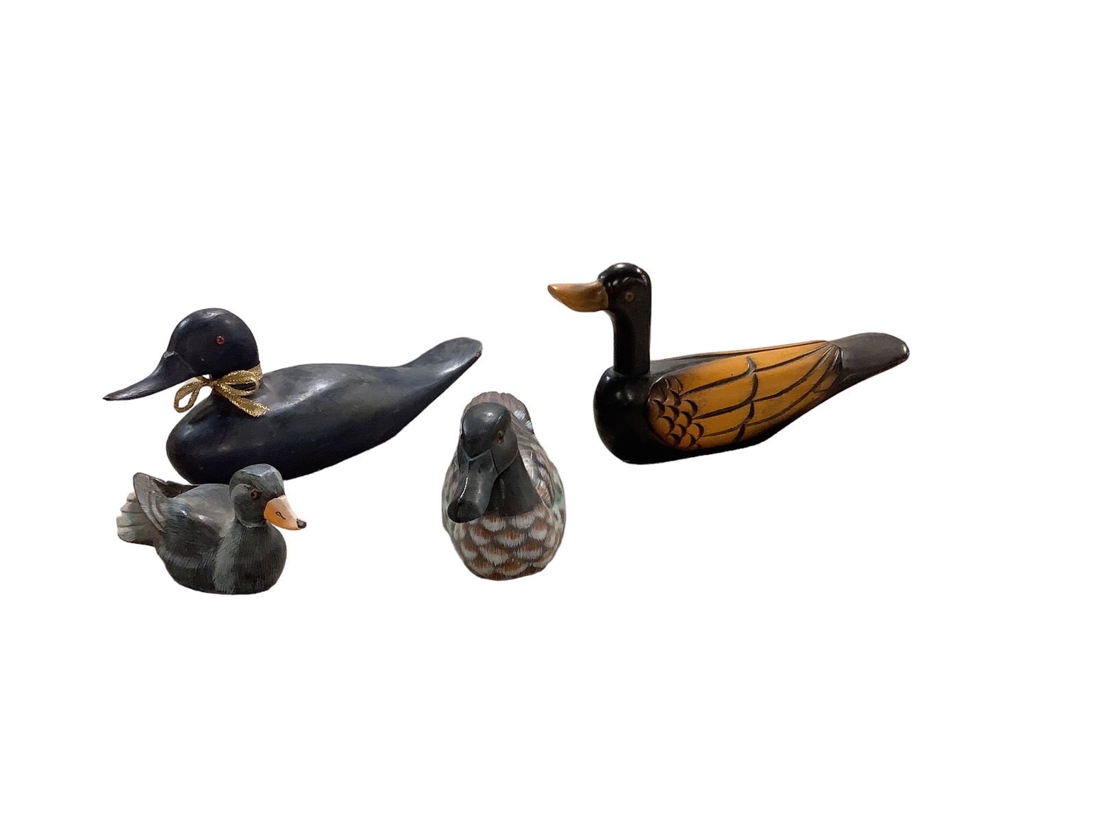 (4) Wooden Ducks (1 of 1)