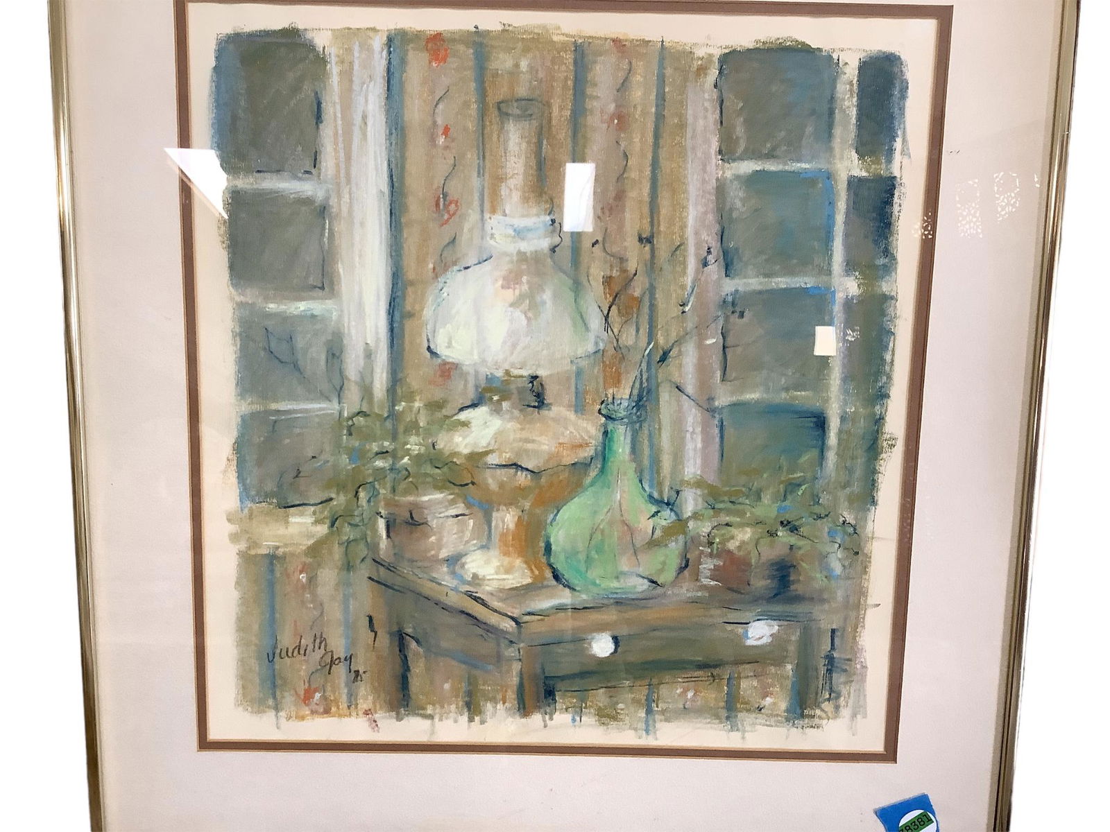 Judith Jay, Pastel On Paper, Still Life Lamp (1 of 1)