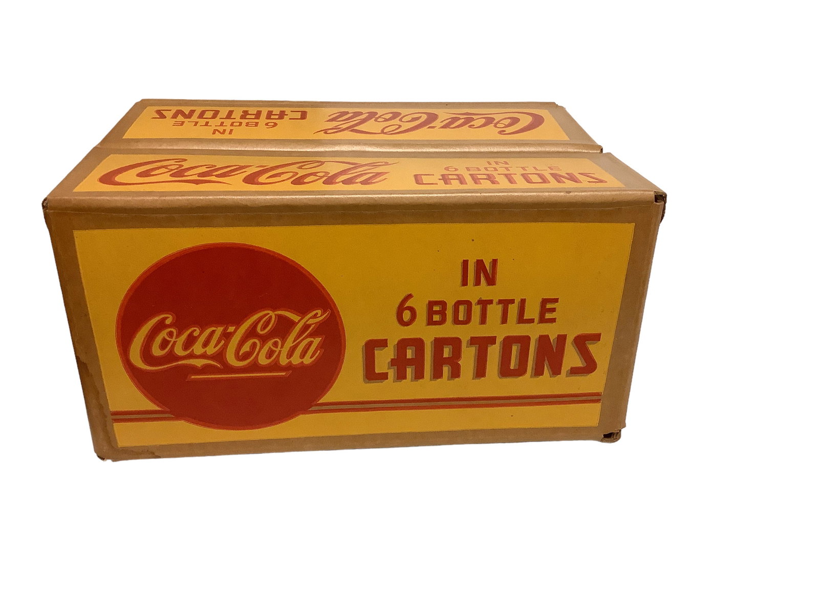 Vintage Coca-Cola Cardboard Carton: Vintage Coca-Cola Cardboard Carton 10îW x 16îL x 8.5îH