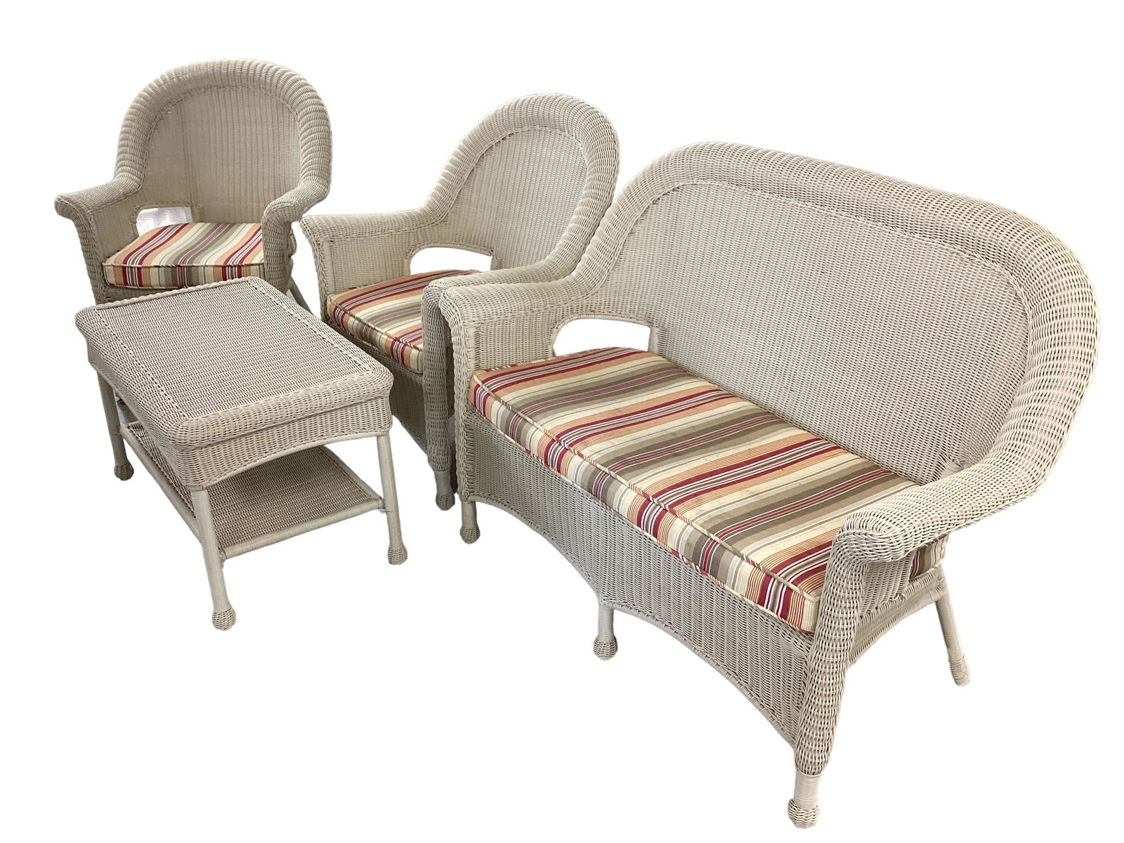 4 Piece Set of Plastic Wicker Patio Furniture (1 of 1)