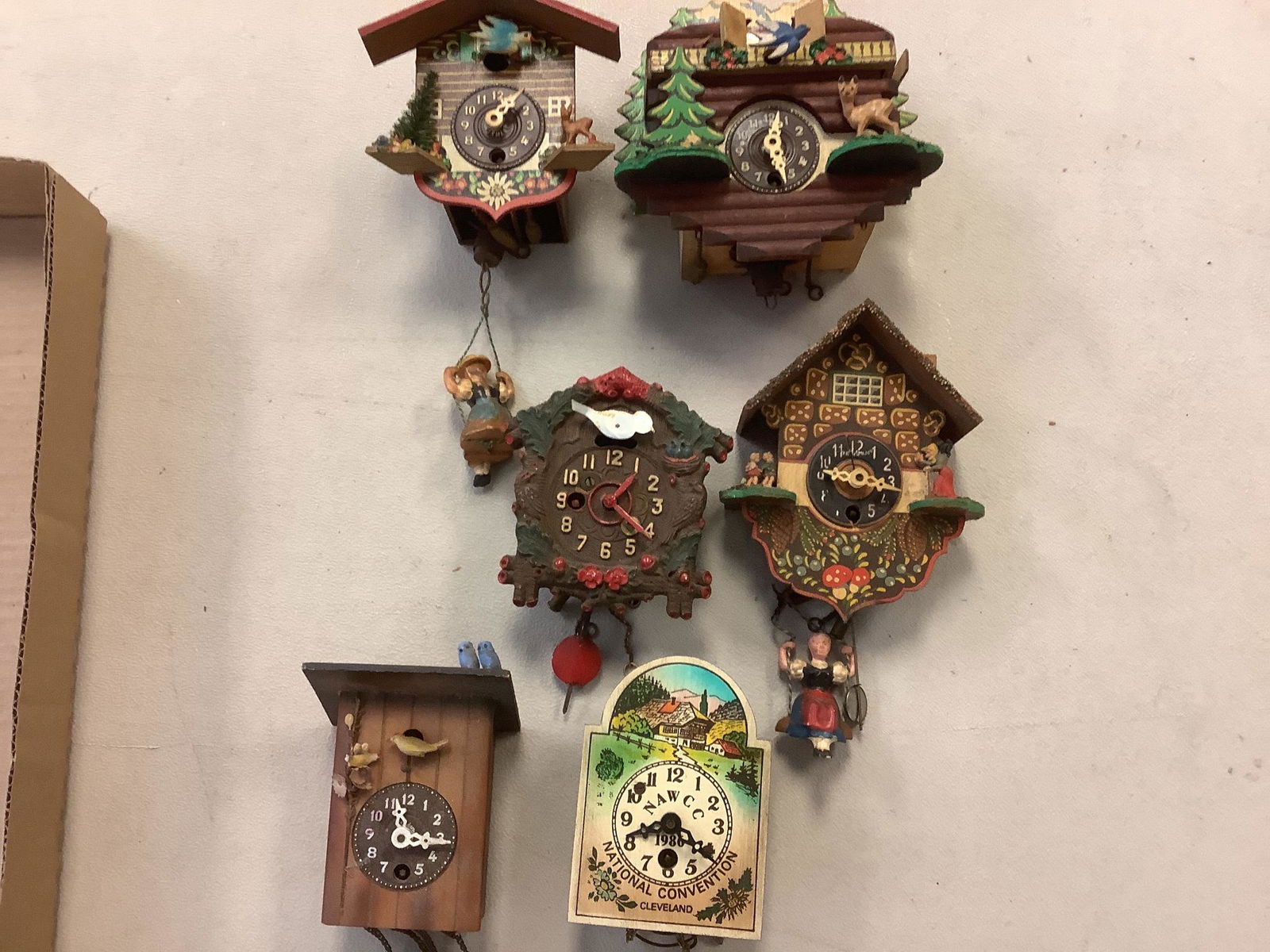 (4) Small Cuckoo Clocks (1 of 1)