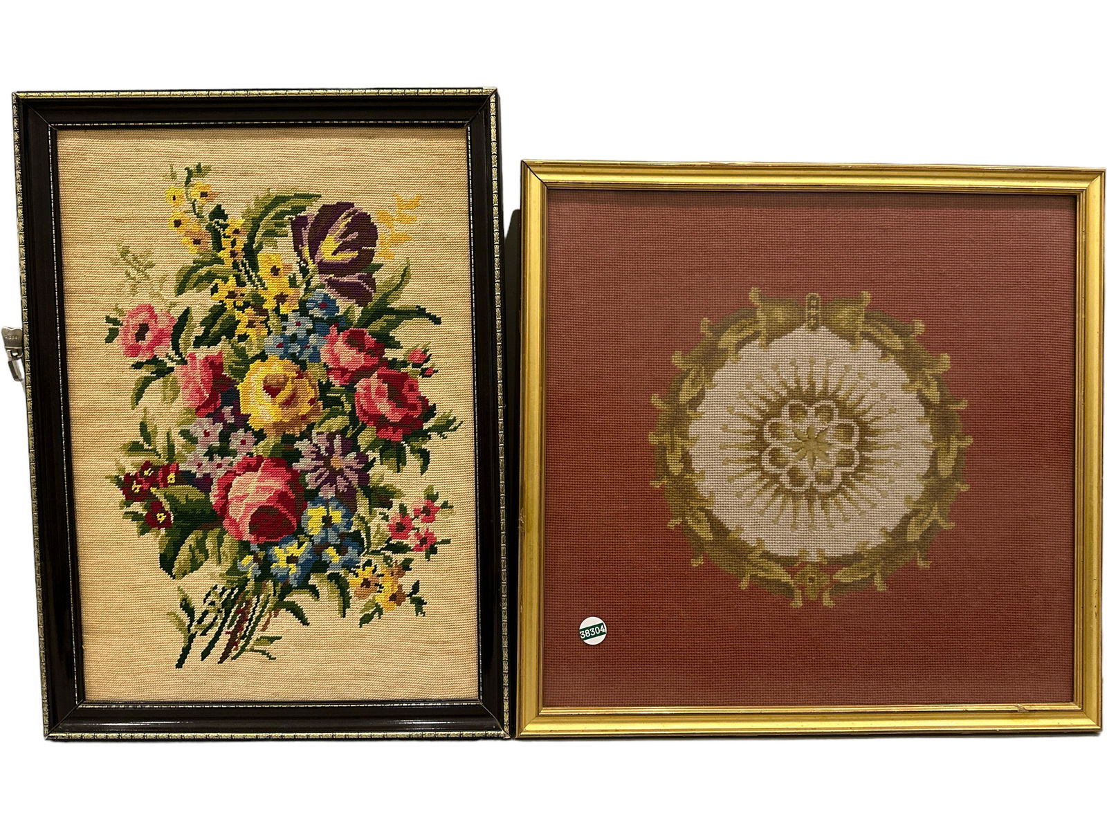 (2) Framed Needlepoints (1 of 3)