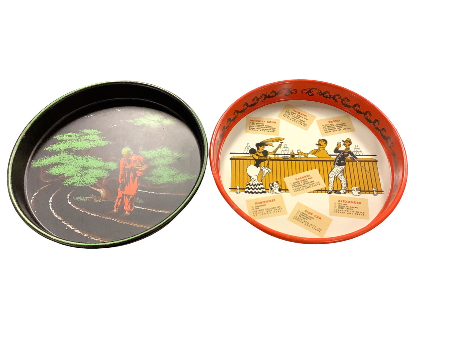 (10) Round Metal Serving Trays (1 of 3)