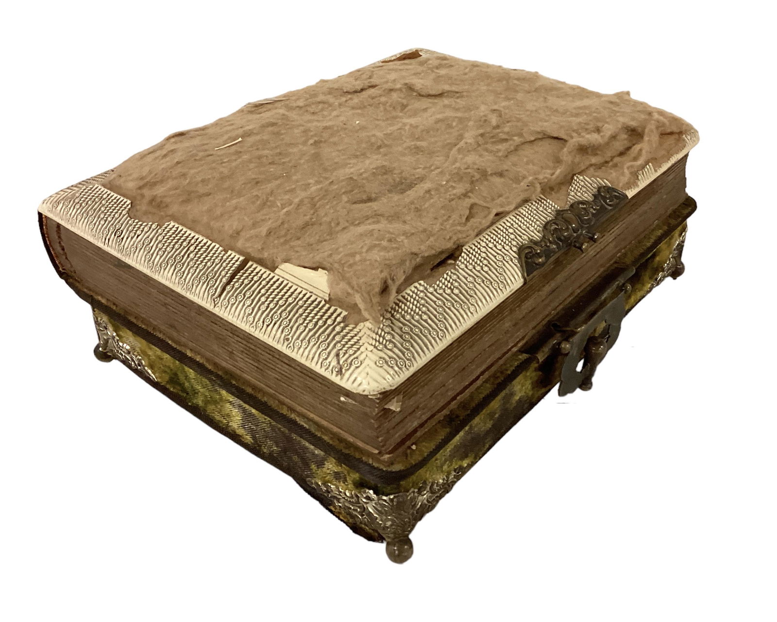 Antique Photo Album Music Box: Antique Photo Album Music Box Very old antique photo album music box. Contains 25 photo cards from the late 1800ís into early 1900ís. Music box currently does not work.