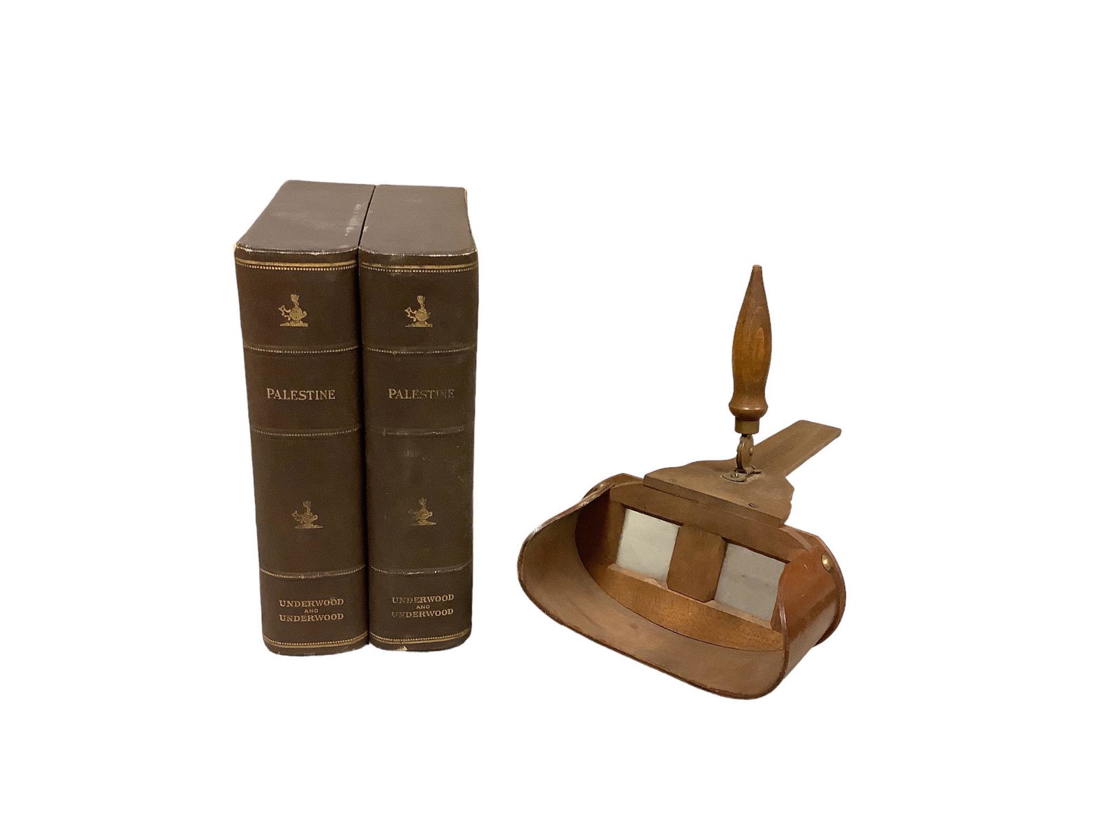 Antique Wood Stereoscope Viewer with Cards (1 of 2)