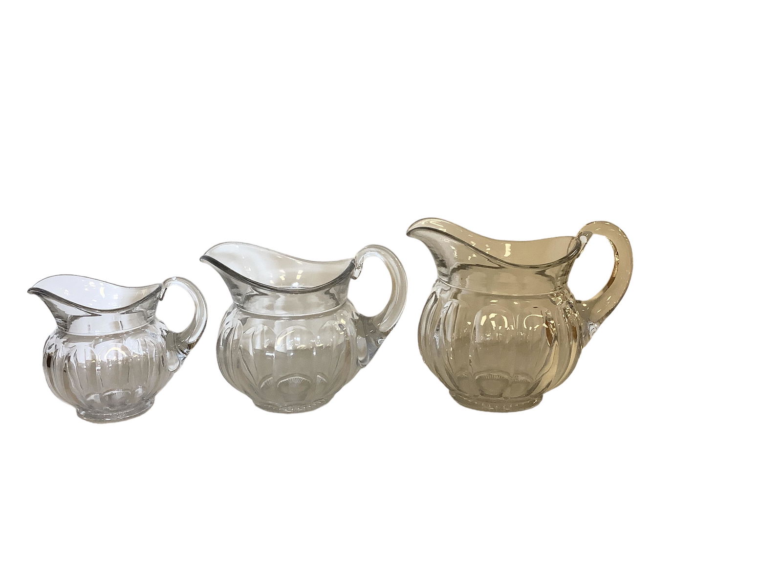 Heisey Lot of (3) Old Williamsburg Pitchers (1 of 1)