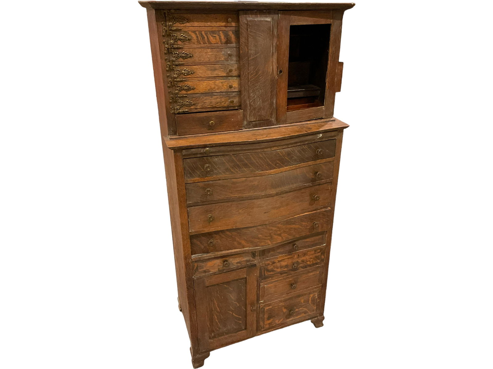 ìThe Ransom & Randolph Co. Toledo Ohioî Oak Dental Cabinet (1 of 11)