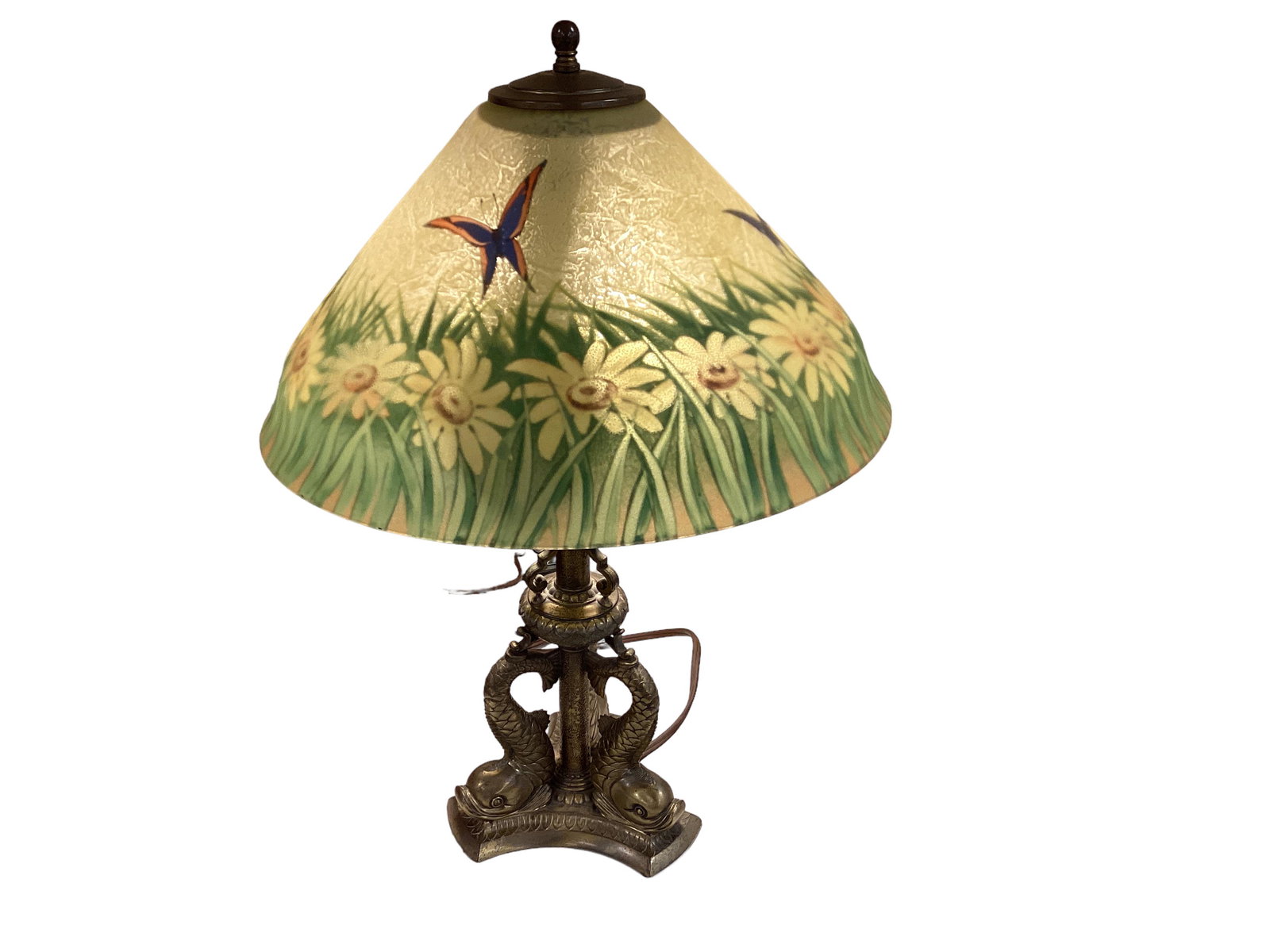 Pairpoint Table Lamp with Reverse Painted Shade (1 of 5)