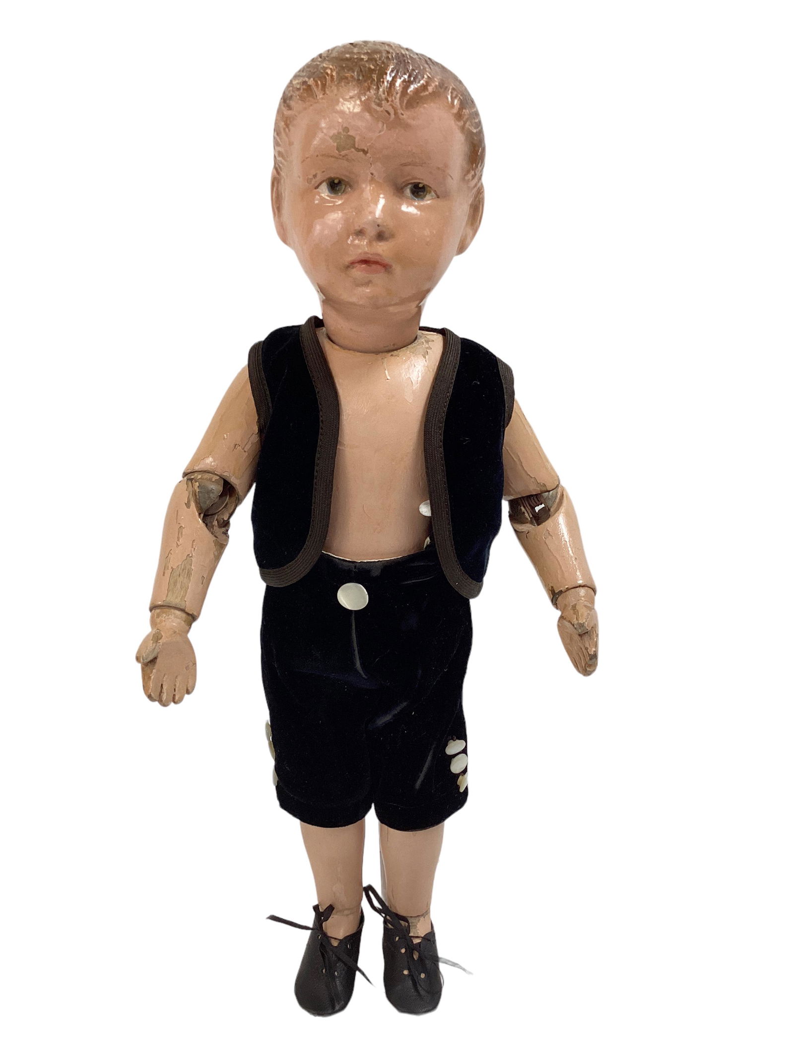 Schoenhut Carved Hair Pouty Boy (1 of 3)