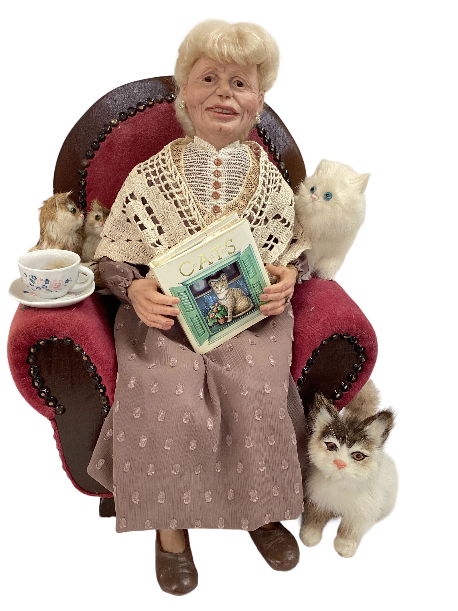 Artist Doll "Cat Fancy" by ODACA member Linda Kays (1 of 8)