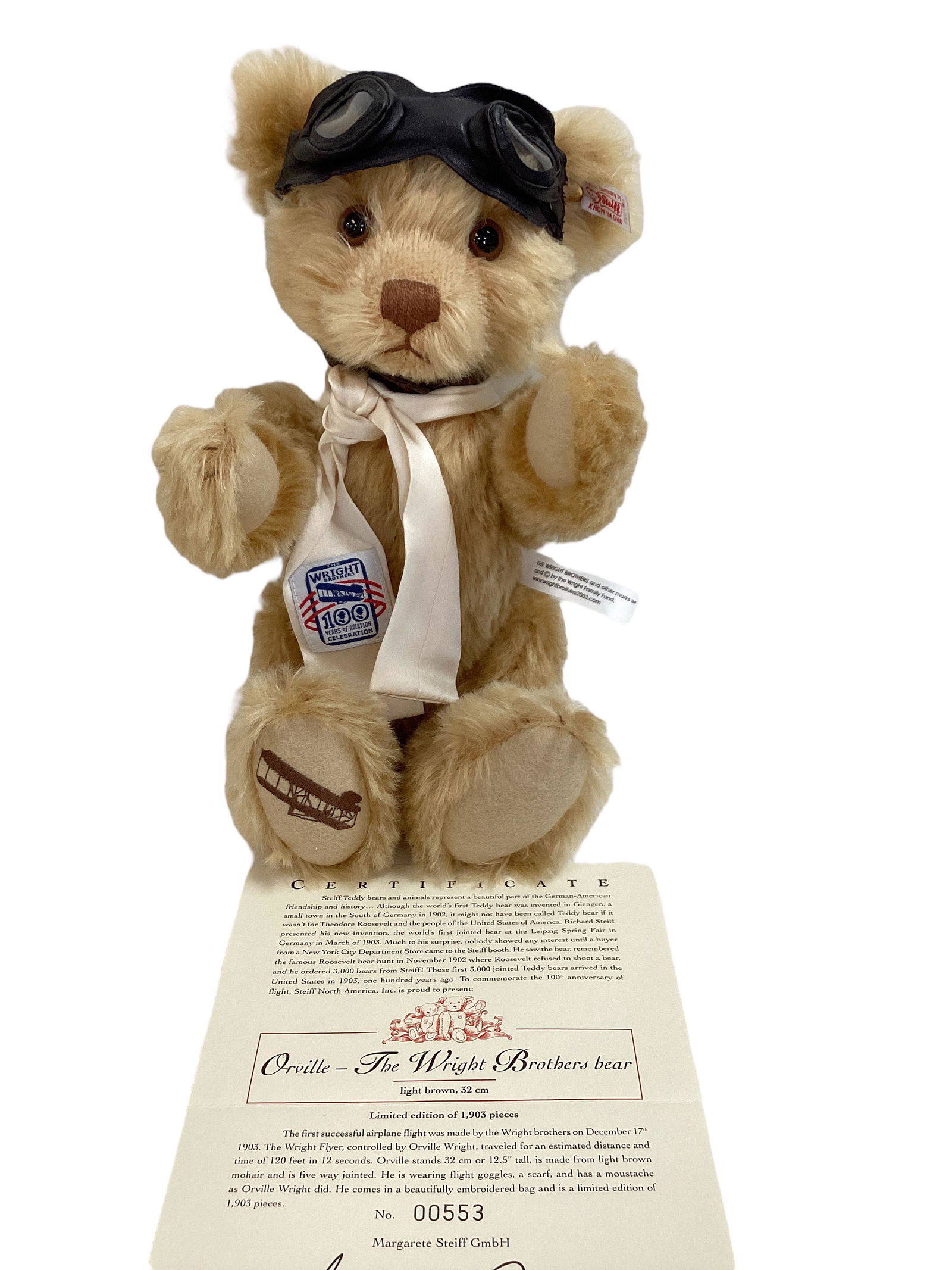 Steiff ìOrville-The Wright Brothers Bearî (1 of 3)