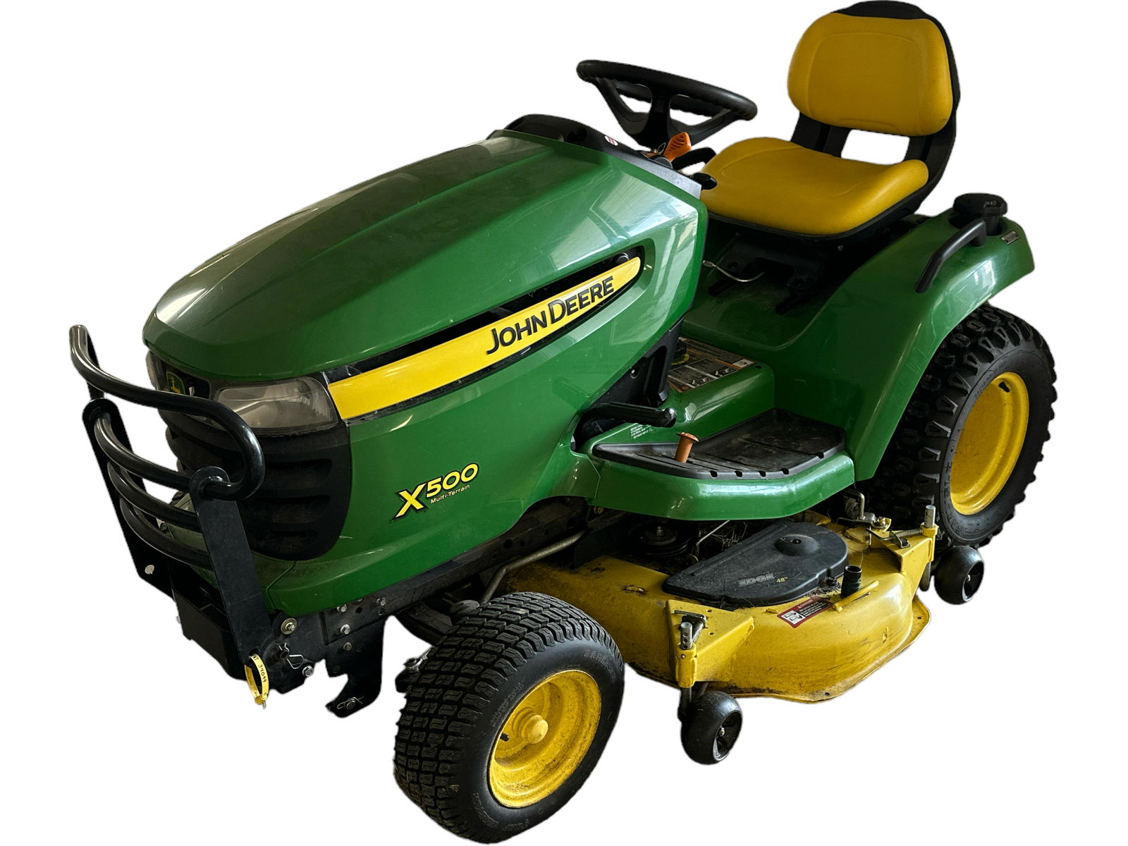 John Deere X500 Riding Mower: John Deere X500 Riding Mower 97.4 hours.