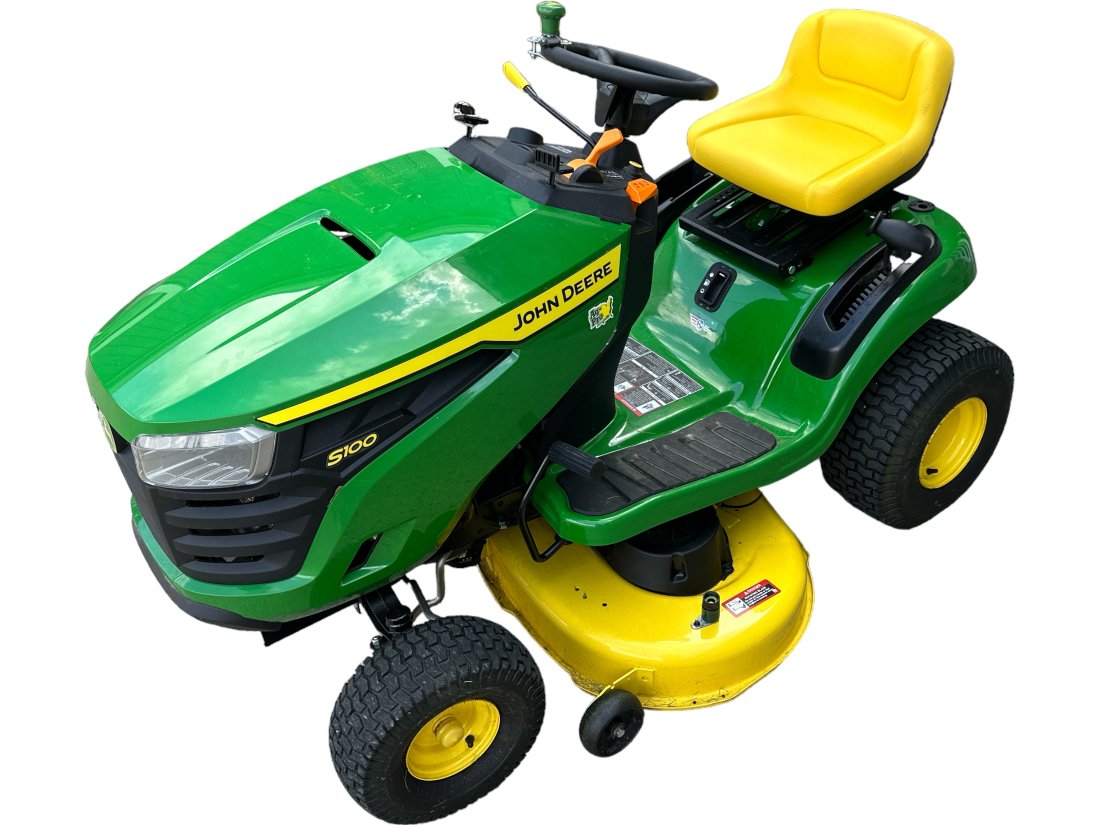 John Deere S100 Riding Mower: 57.6 hours.