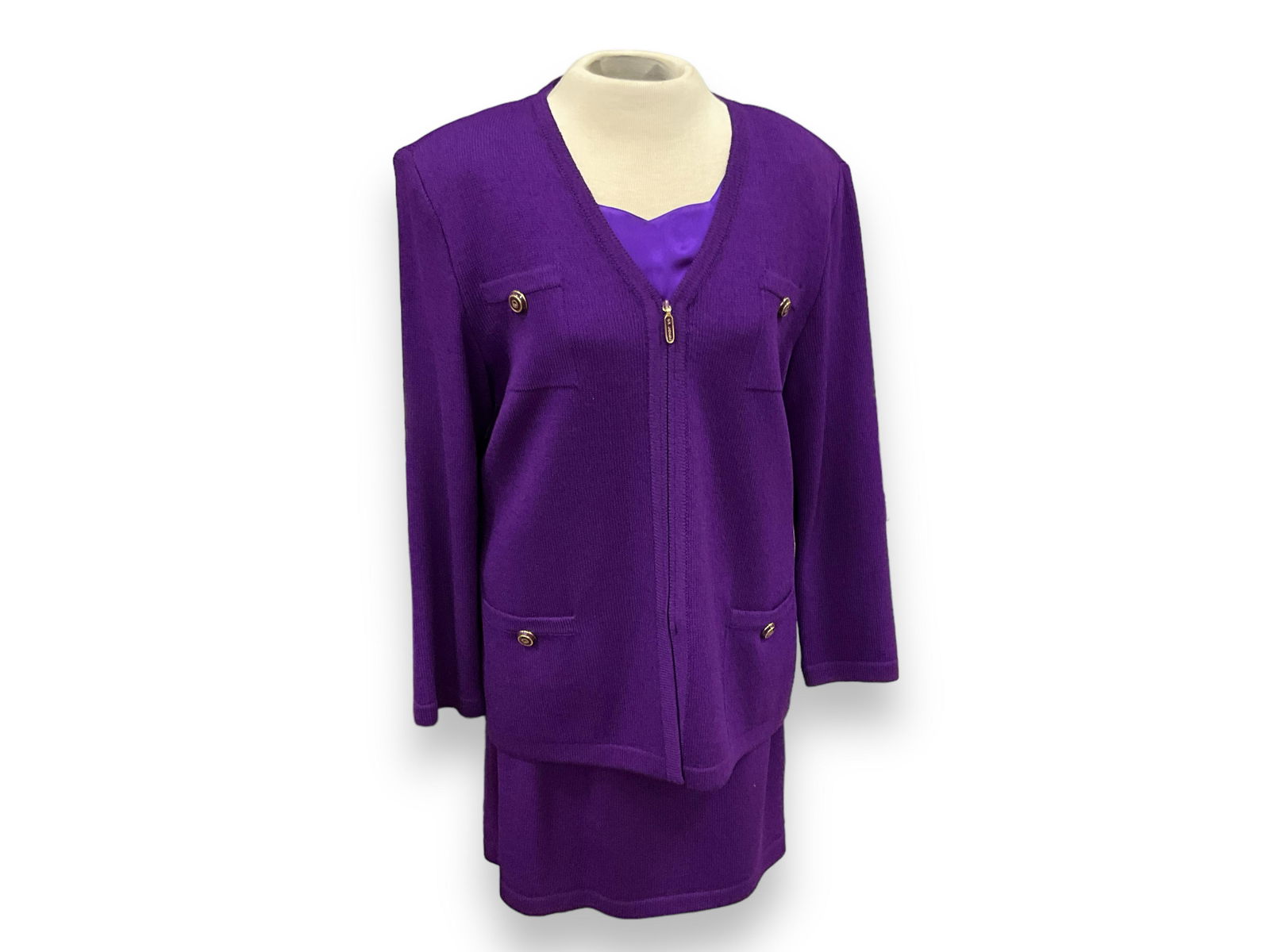 St. John Knitted Skirt Suit (1 of 10)