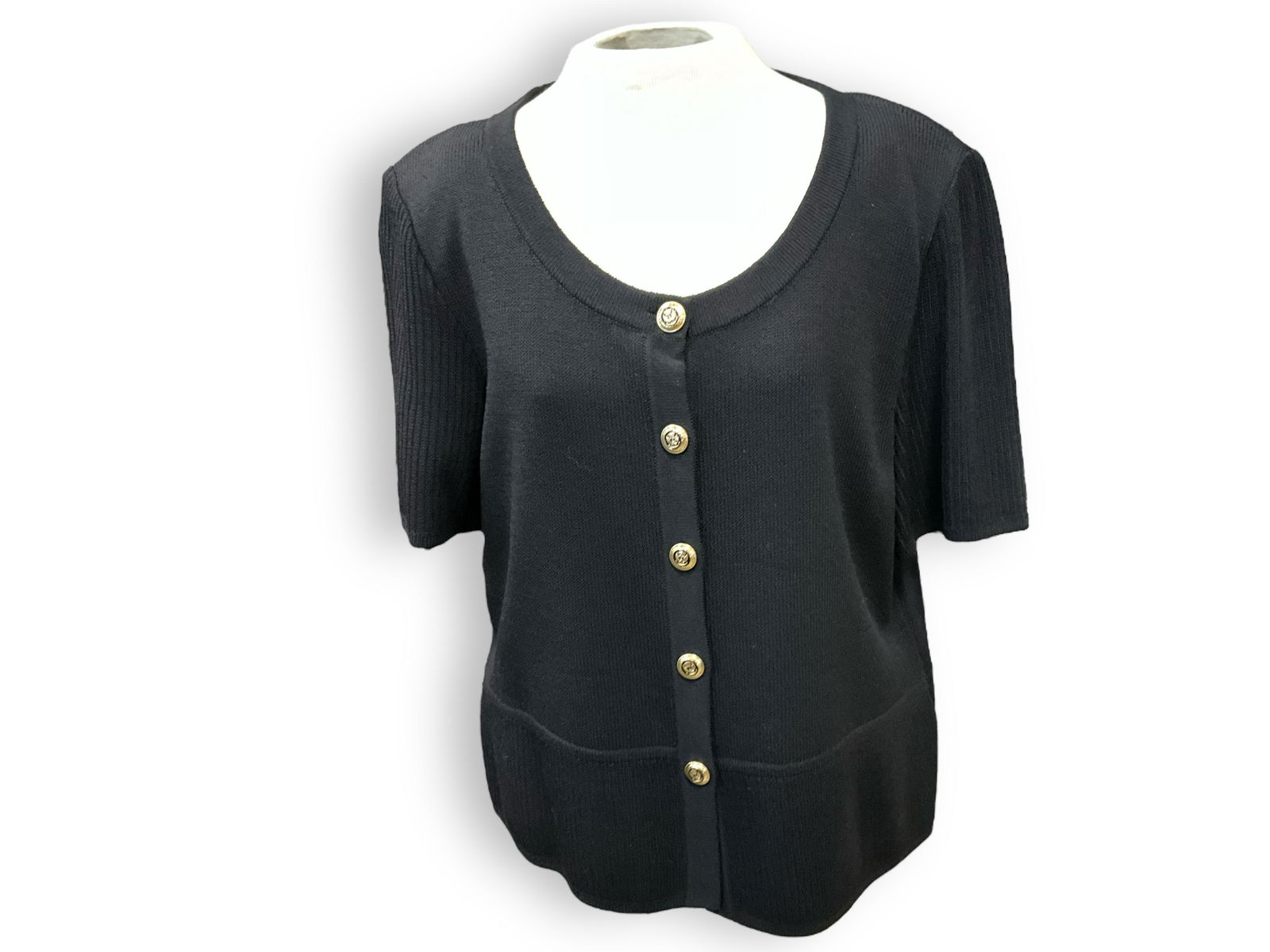 St. John Button Down Knitted Shirt (1 of 6)