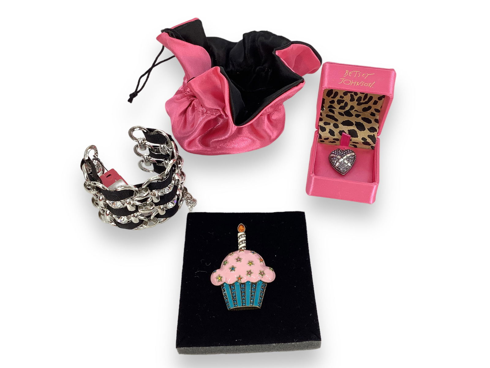 Betsey Johnson Pin, Pendant, and Large Cuff (1 of 7)