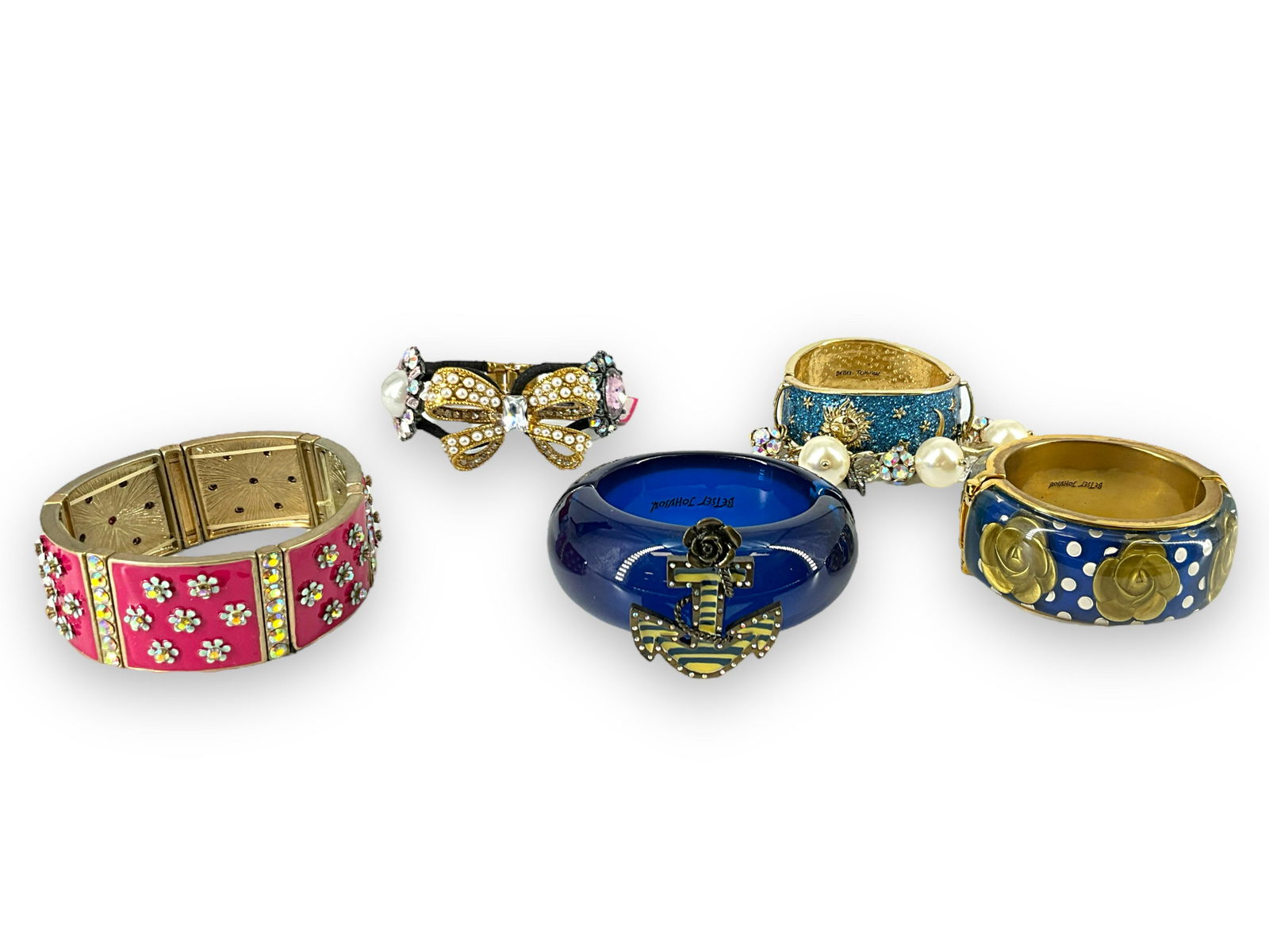 Five Betsey Johnson Bangles/Bracelets (1 of 6)